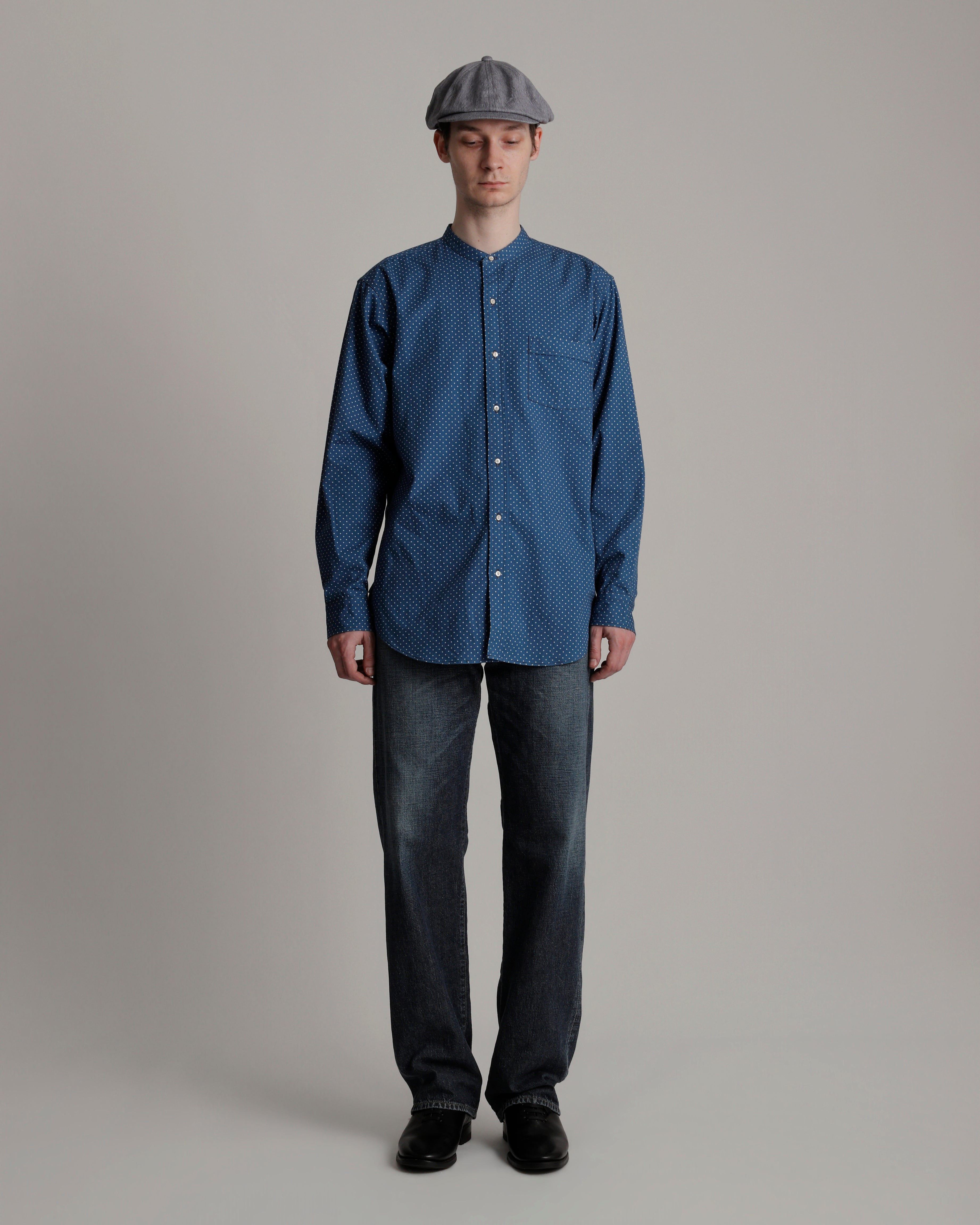 LOT.104 BAND COLLAR SHIRT