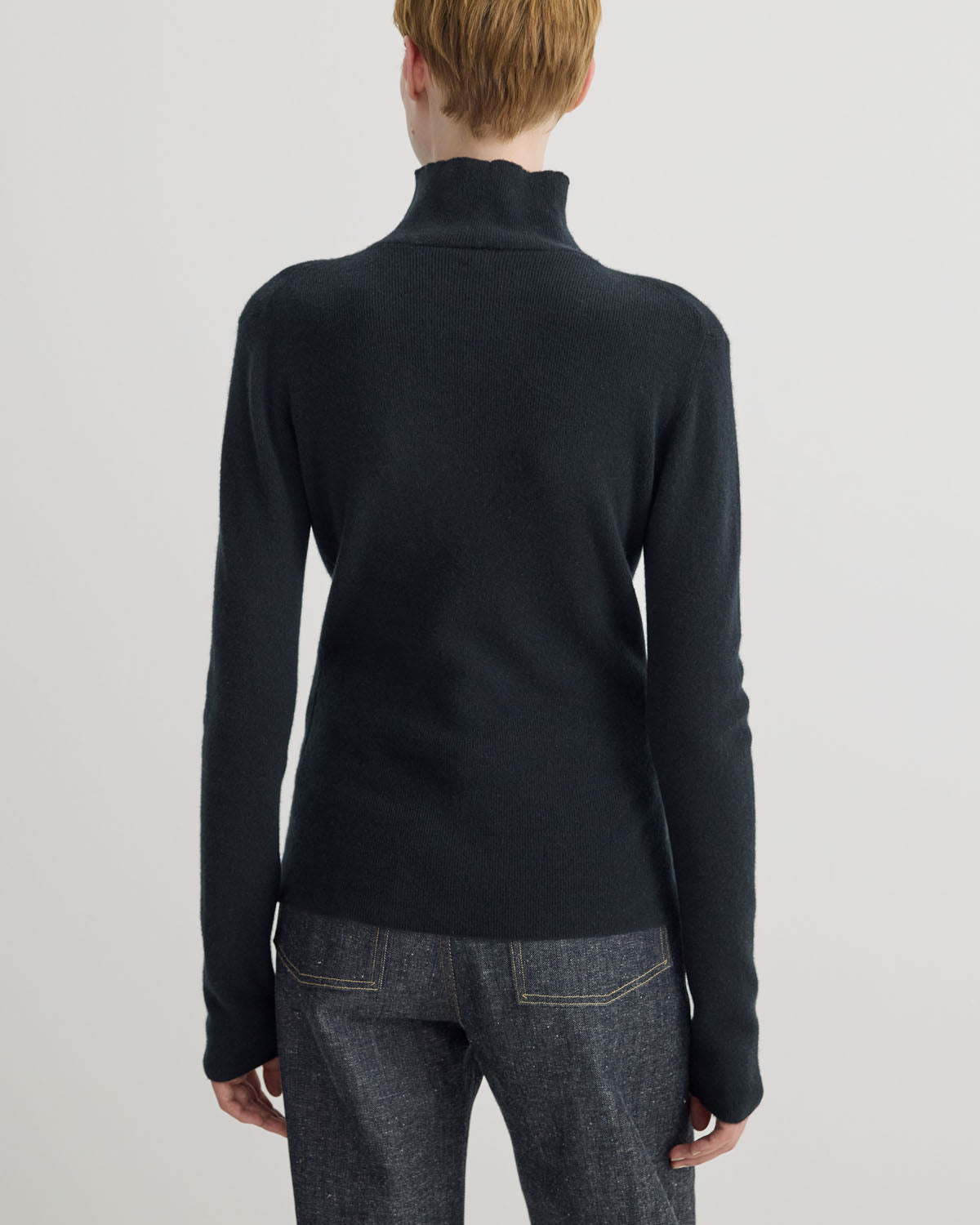 BABY CASHMERE BOTTLE NECK PULLOVER