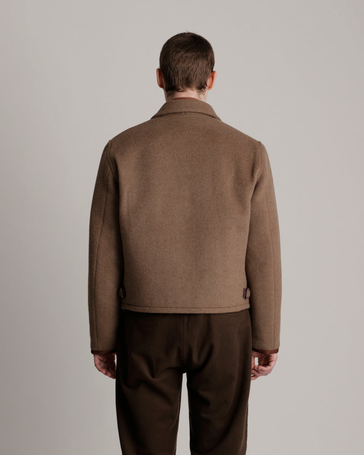 LOT.332 LEATHER-PIPED CUFF SPORTS JACKET