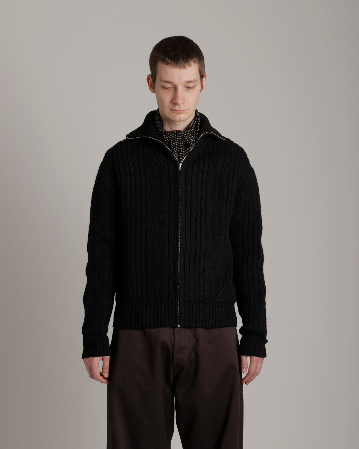 LOT.533 ZIP-UP KNIT BLOUSON