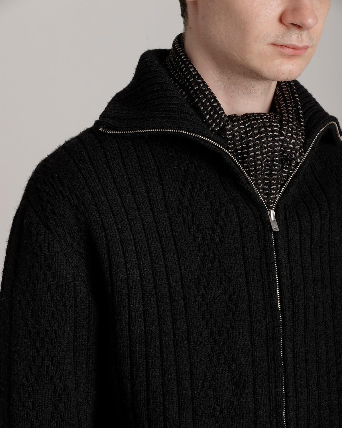 LOT.533 ZIP-UP KNIT BLOUSON