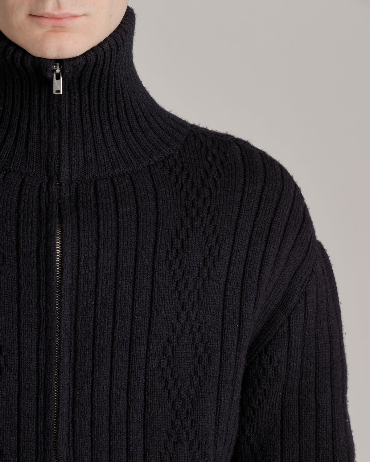 LOT.533 ZIP-UP KNIT BLOUSON