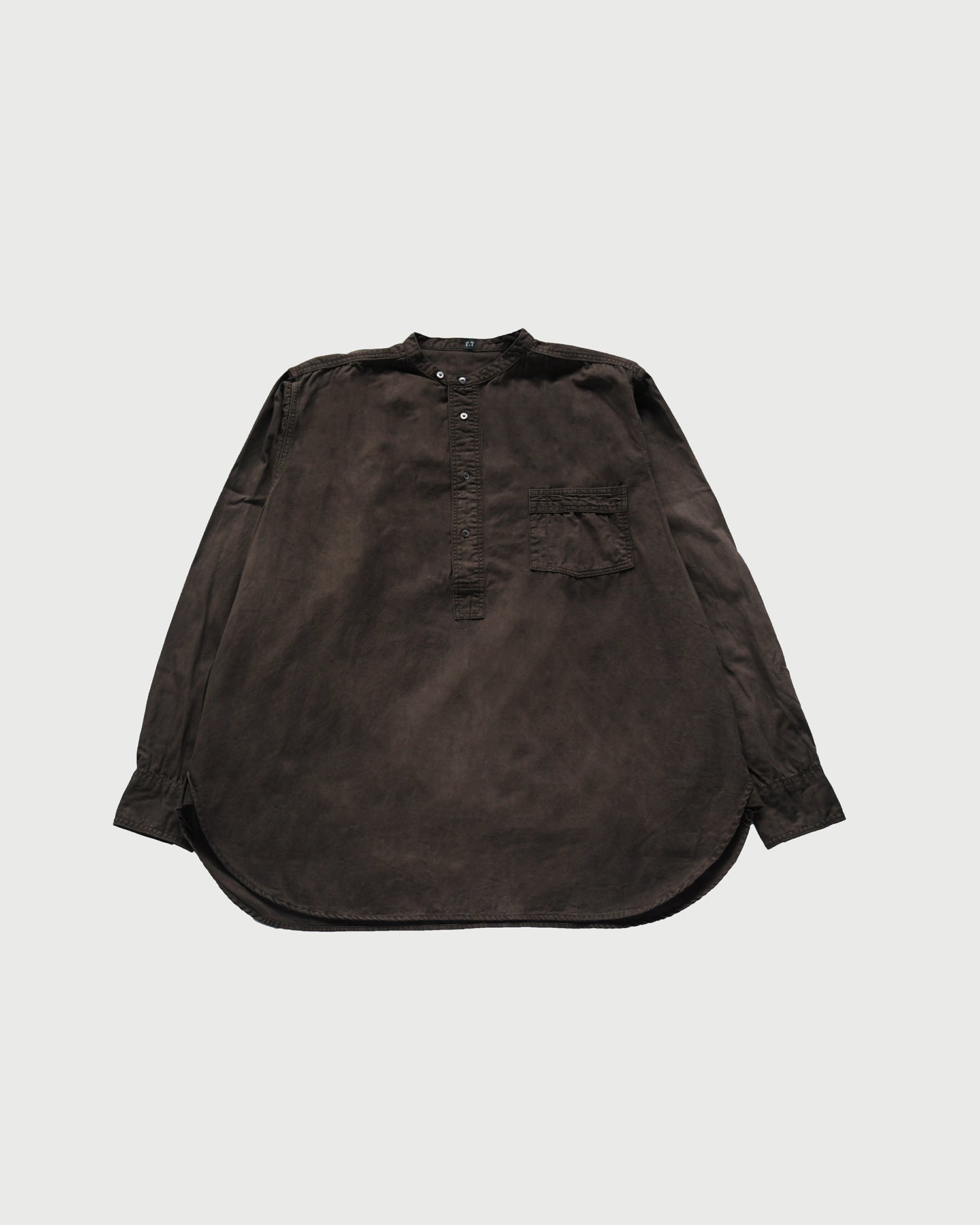 LOT.105 BAND COLLAR SHIRT P/O