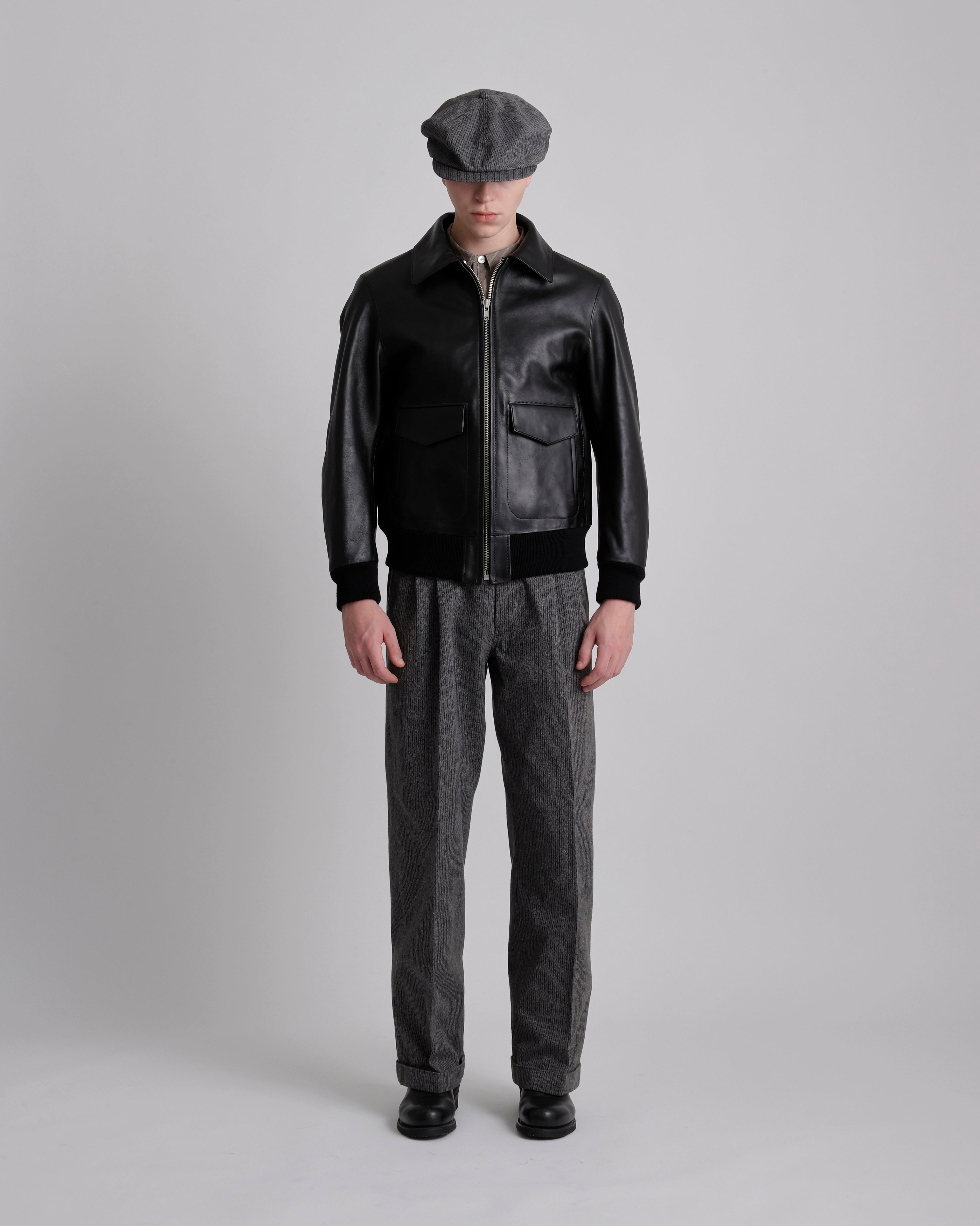LOT.806 C.1950'S SINGLE LEATHER JACKET