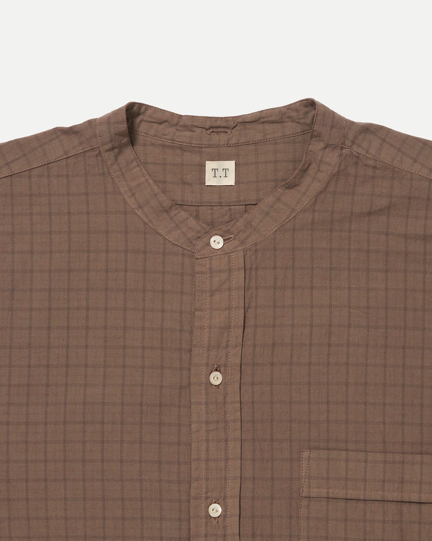 LOT.104 BAND COLLAR SHIRT