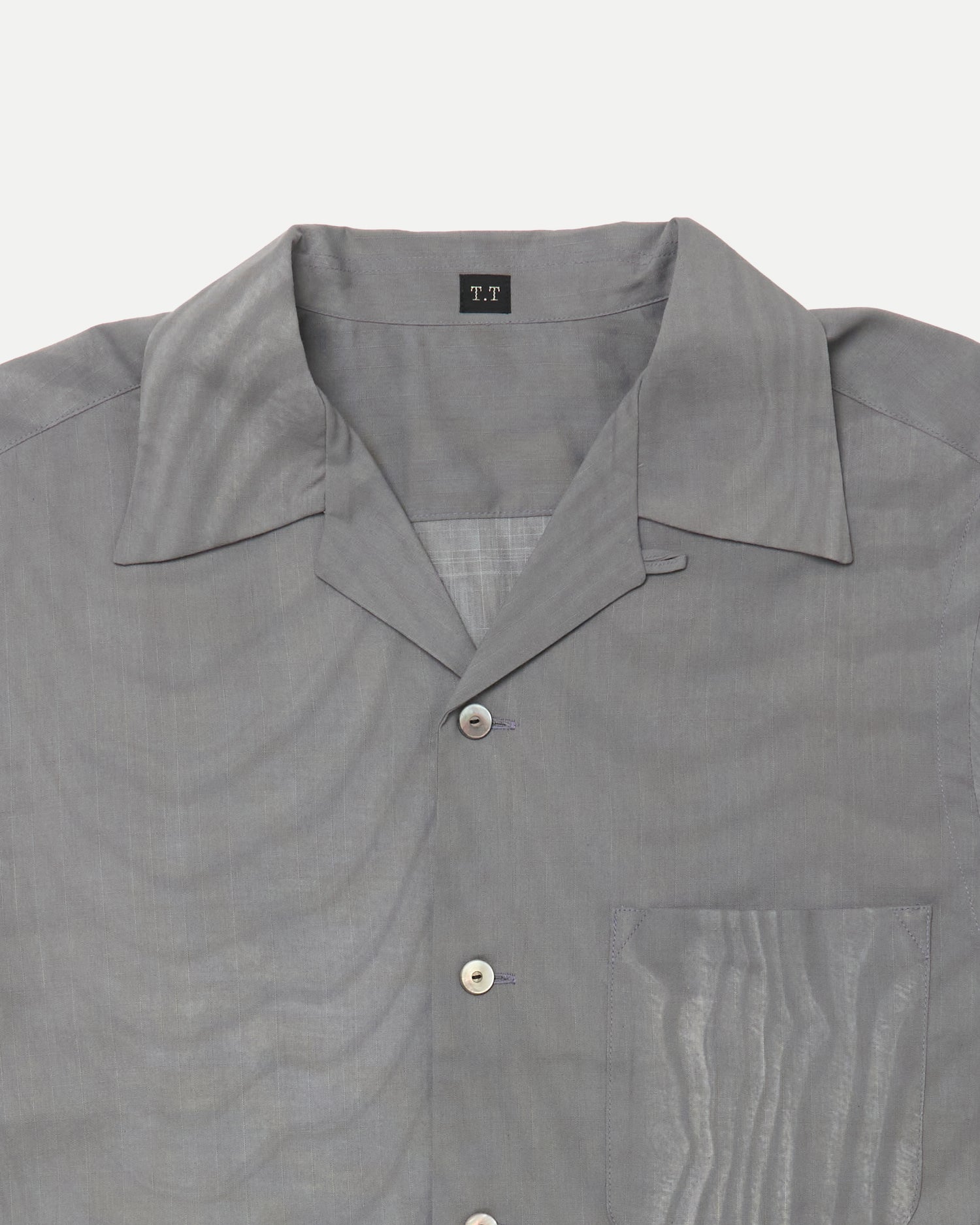 LOT.113 OPEN COLLAR SHIRT