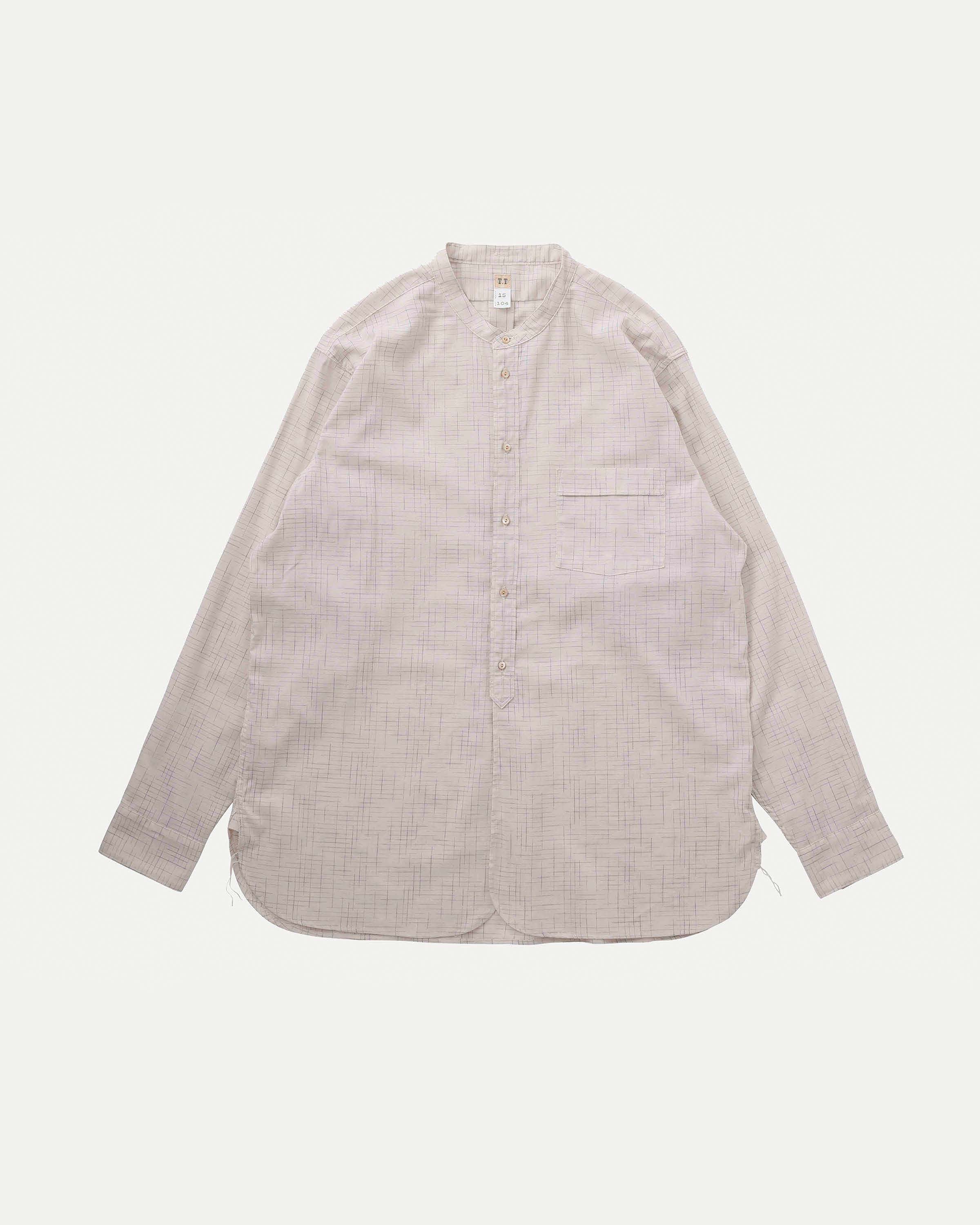 LOT.104 BAND COLLAR SHIRT