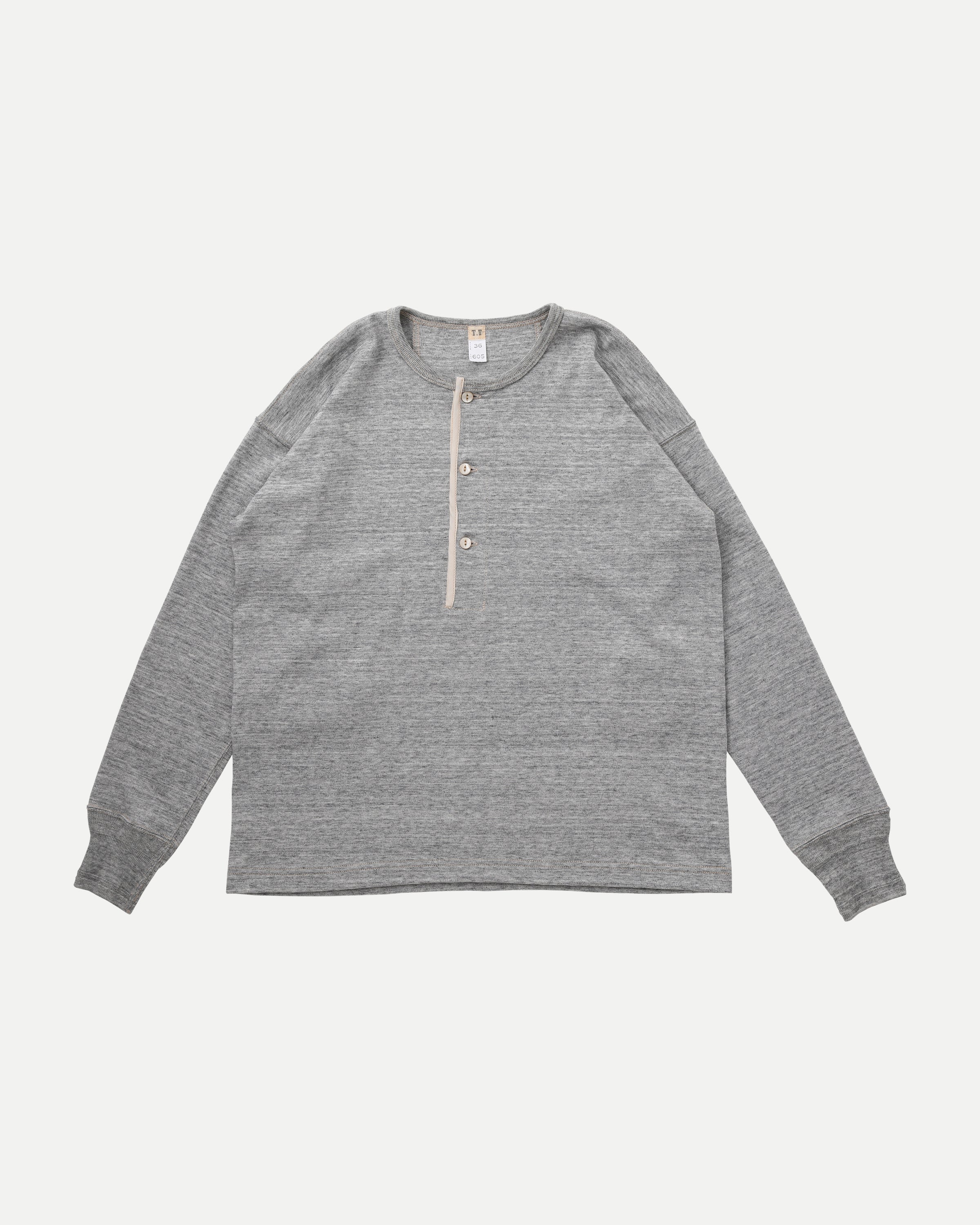 【イレギュラー品】T.T LOT.605 HENRY NECK SHIRT TT22SS605-HEATHER_GRAY.jpg?v=