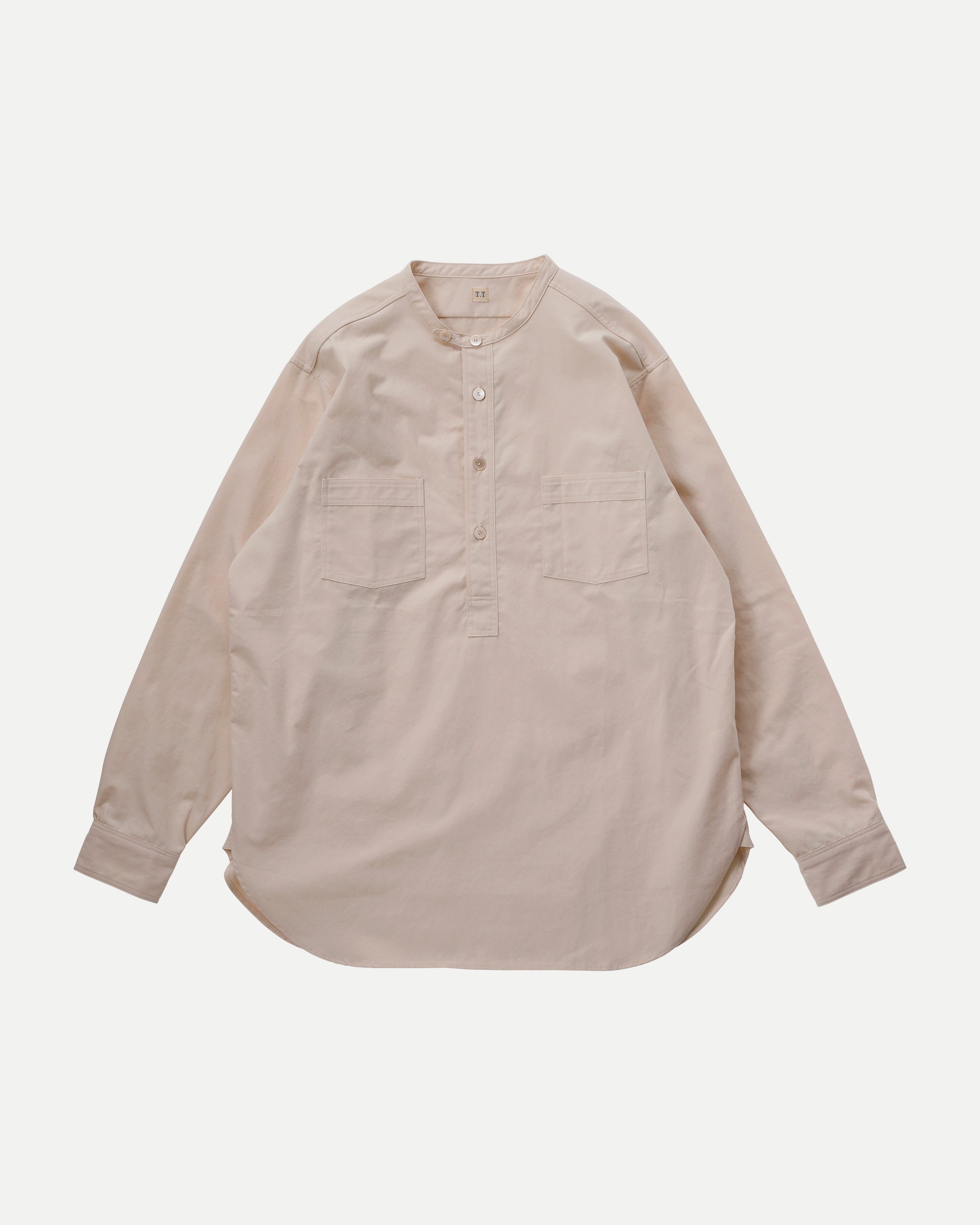 LOT.105 BAND COLLAR SHIRT P/O