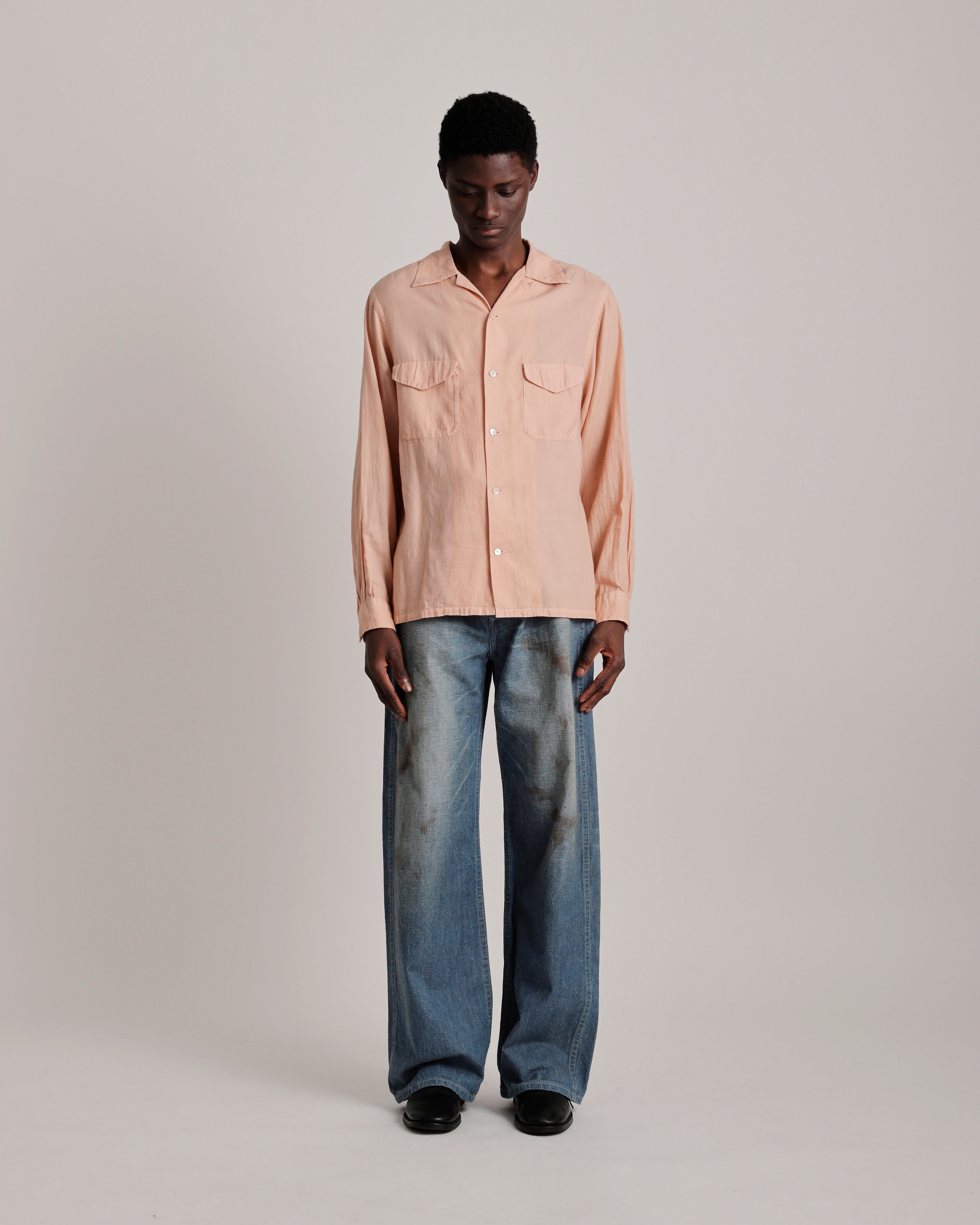 LOT.101 OPEN COLLAR SHIRT