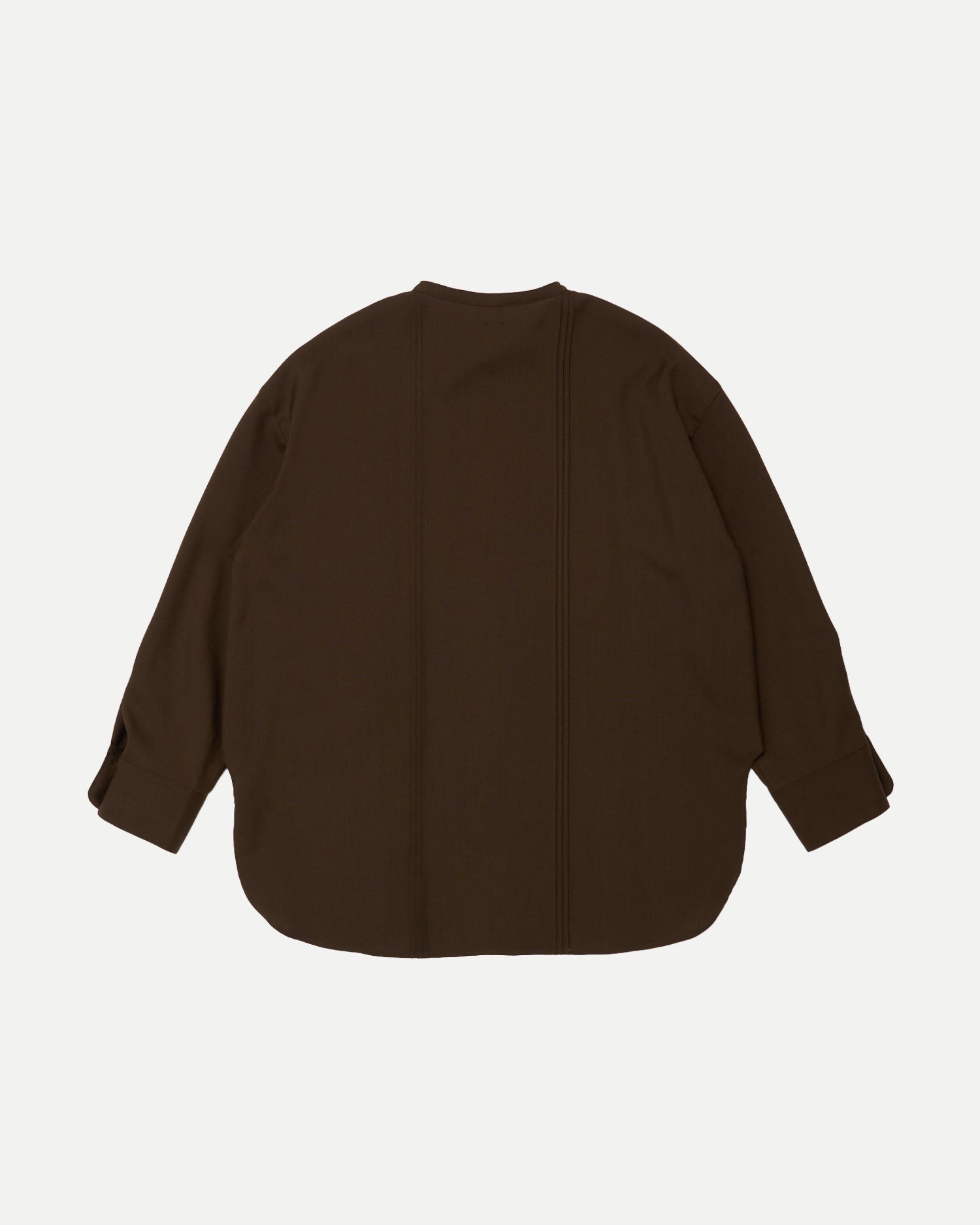 PIN TUCK STAND COLLAR BLOUSE