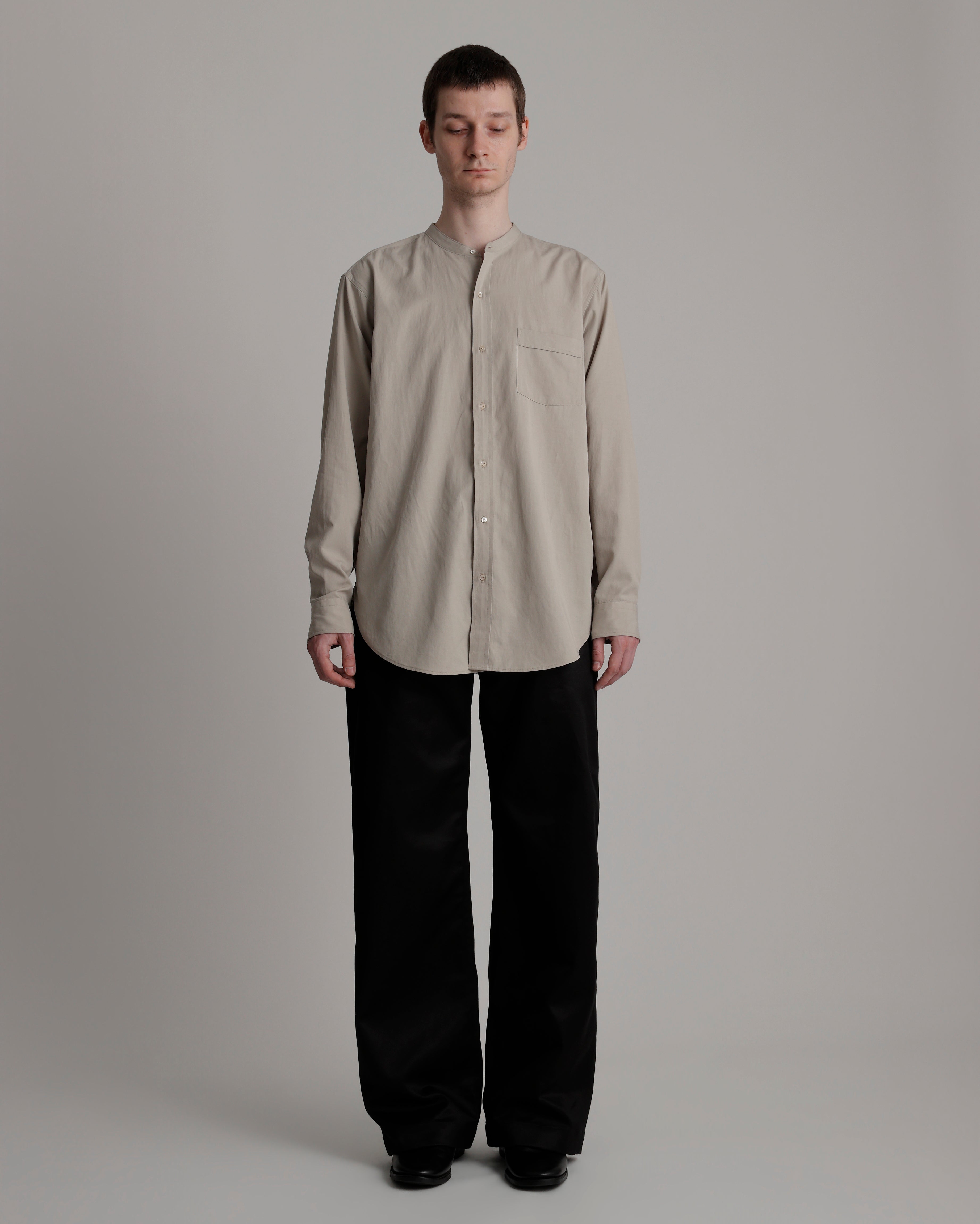 LOT.104 BAND COLLAR SHIRT