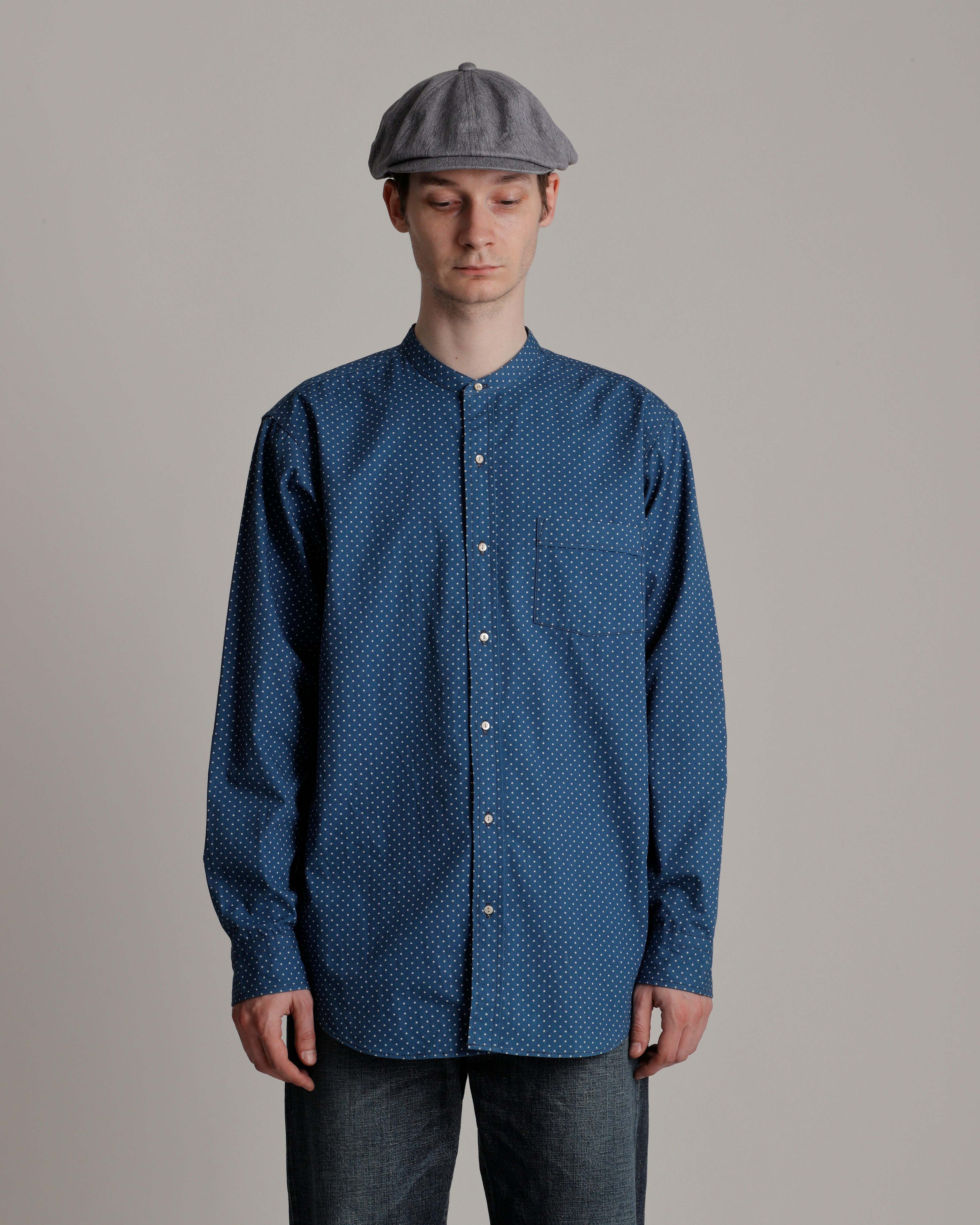 LOT.104 BAND COLLAR SHIRT