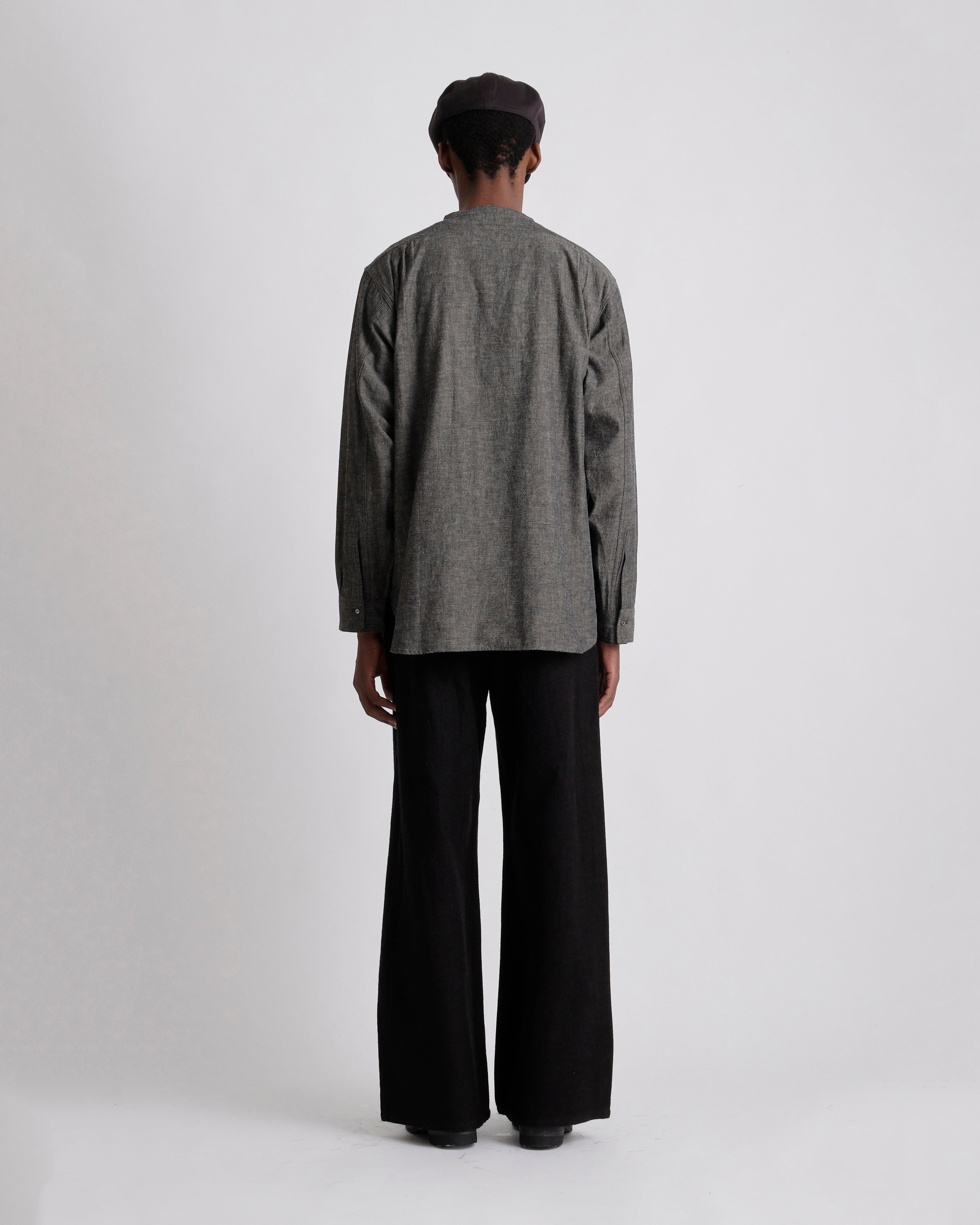 LOT.105 BAND COLLAR SHIRT P/O