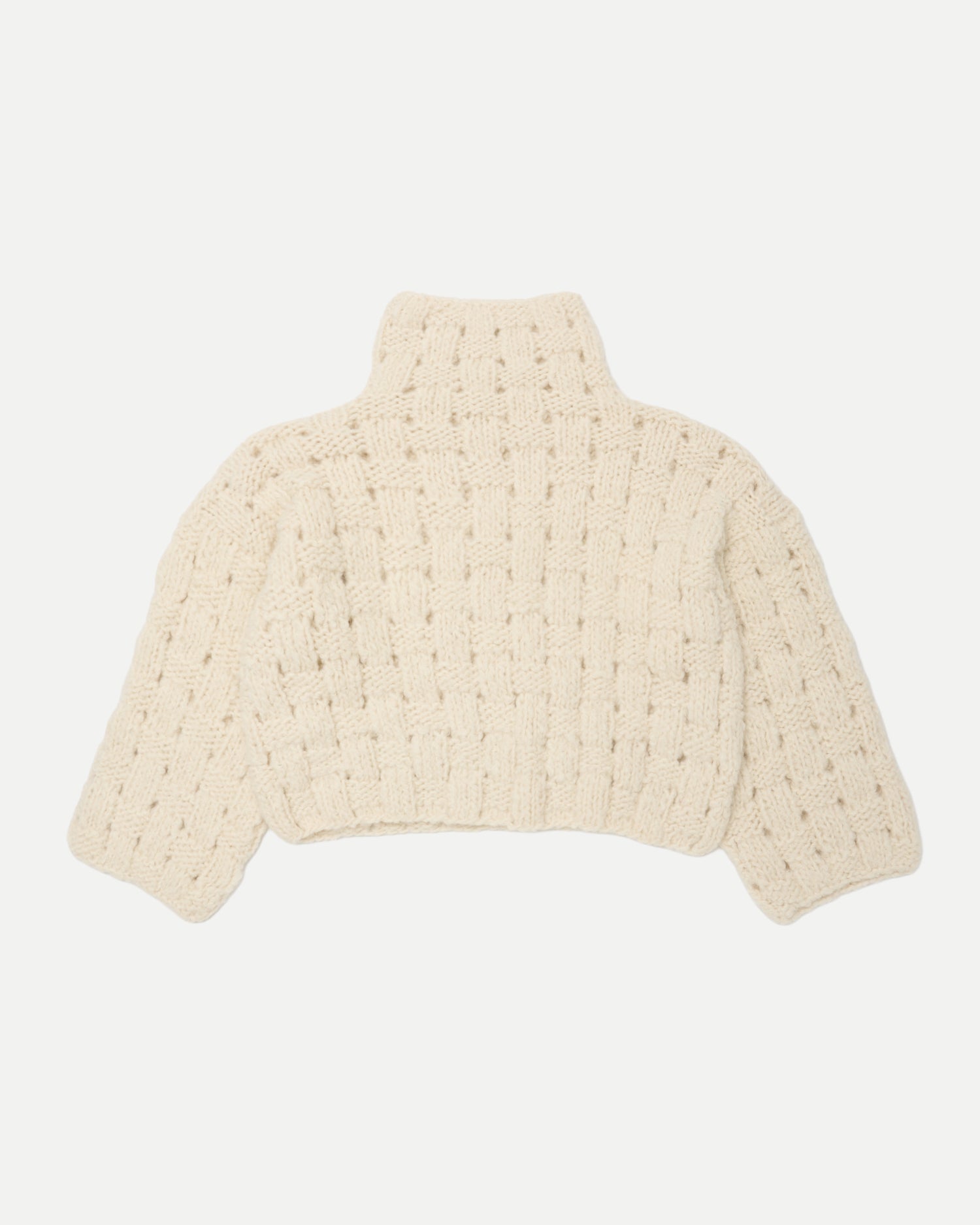 T.T | Taiga Takahashi - ALPACA HAND KNITTED BASKET PATTERN TURTLE