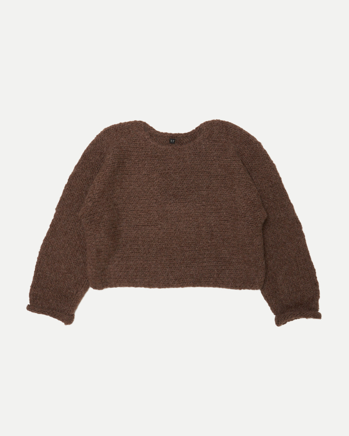 SUPER BABY ALPACA HAND KNITTED CREW NECK P/O