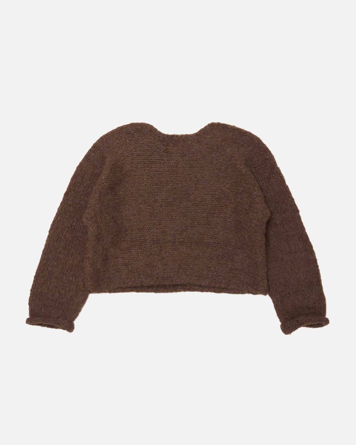 SUPER BABY ALPACA HAND KNITTED CREW NECK P/O