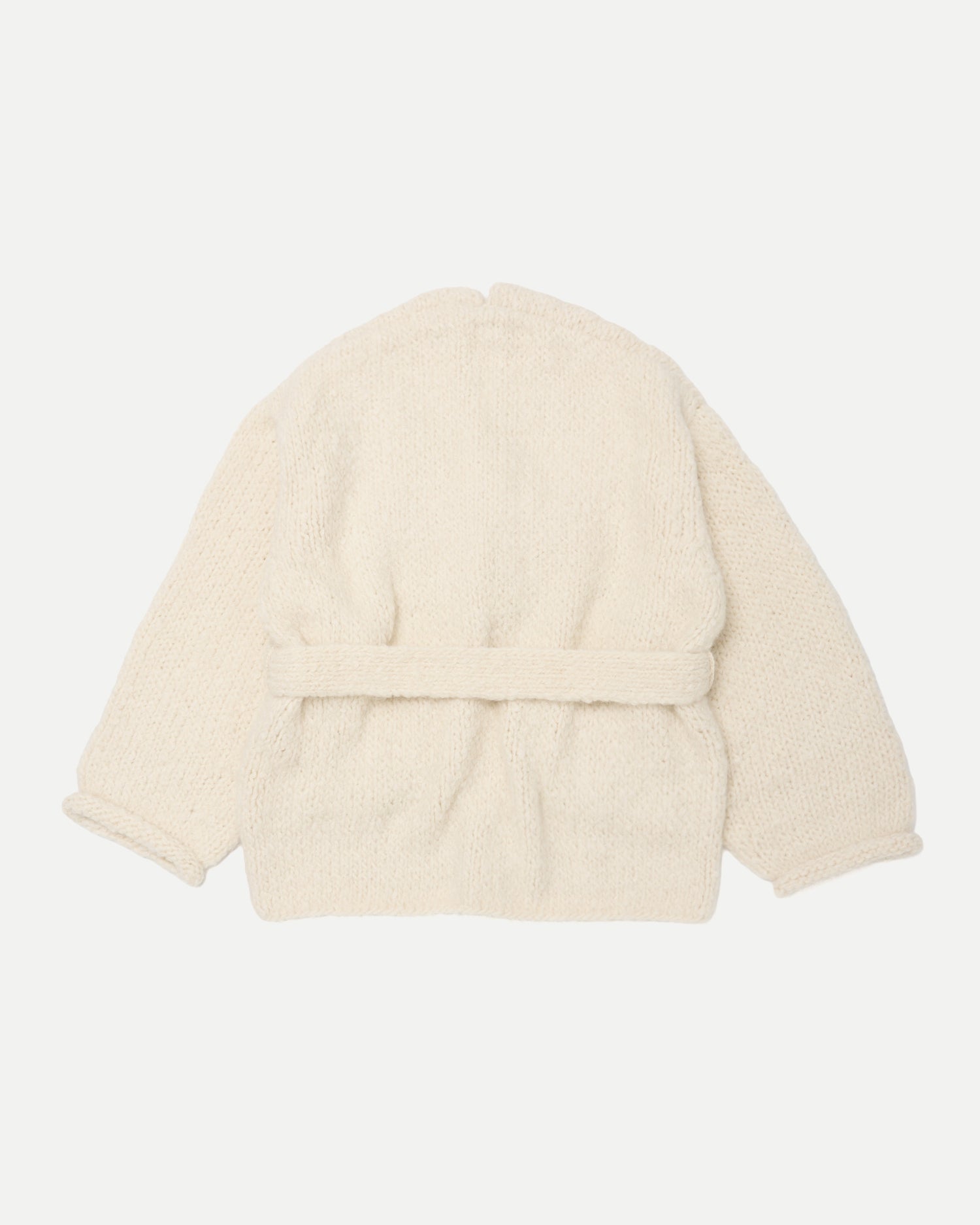 T.T | Taiga Takahashi - SUPER BABY ALPACA HAND KNITTED BELTED CARDIGAN