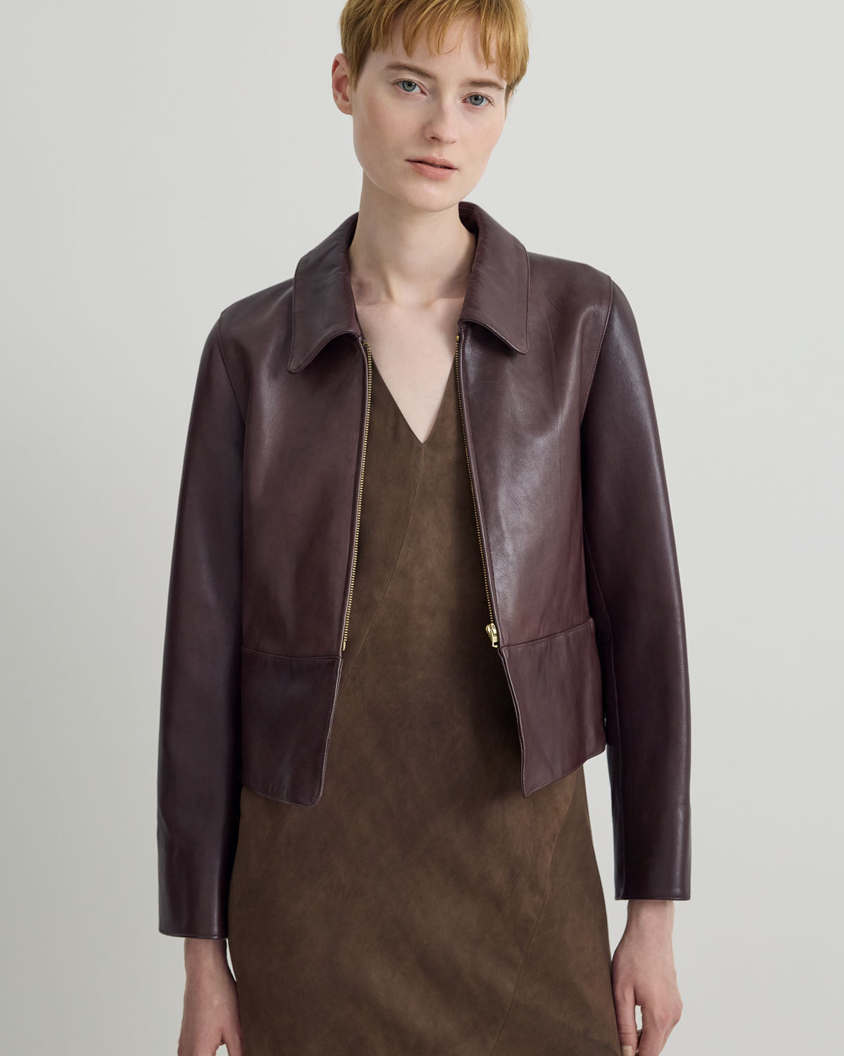 T.T | Taiga Takahashi - ZIP UP LEATHER JACKET