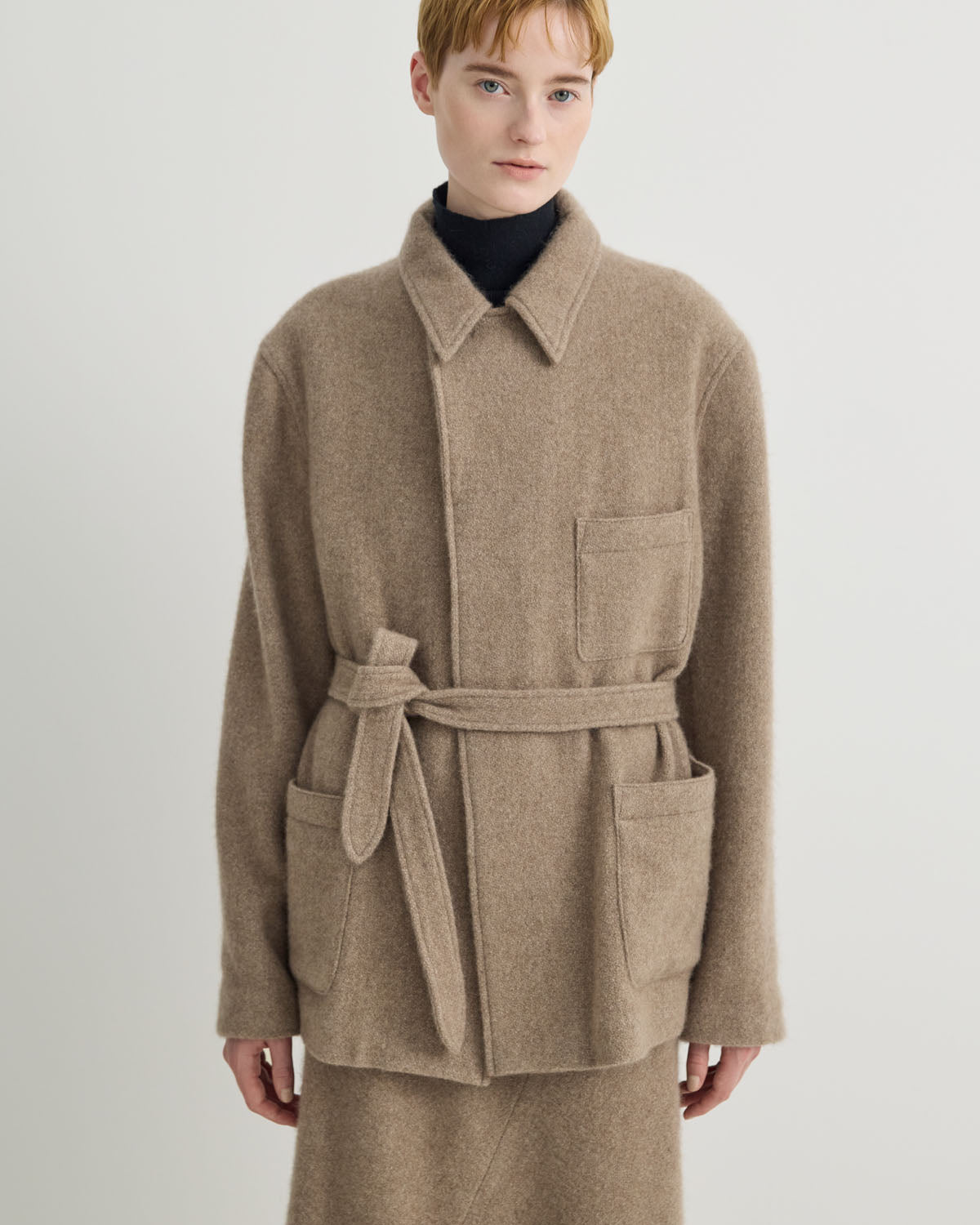 BELTED JACKET