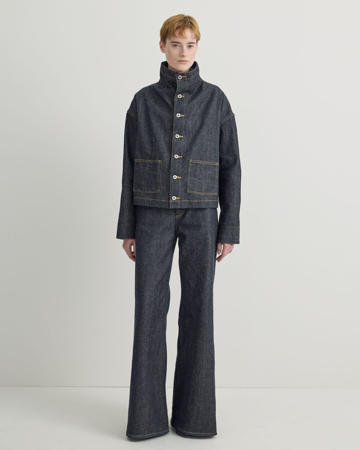T.T | Taiga Takahashi - FUNNEL NECK DENIM COVERALL JACKET
