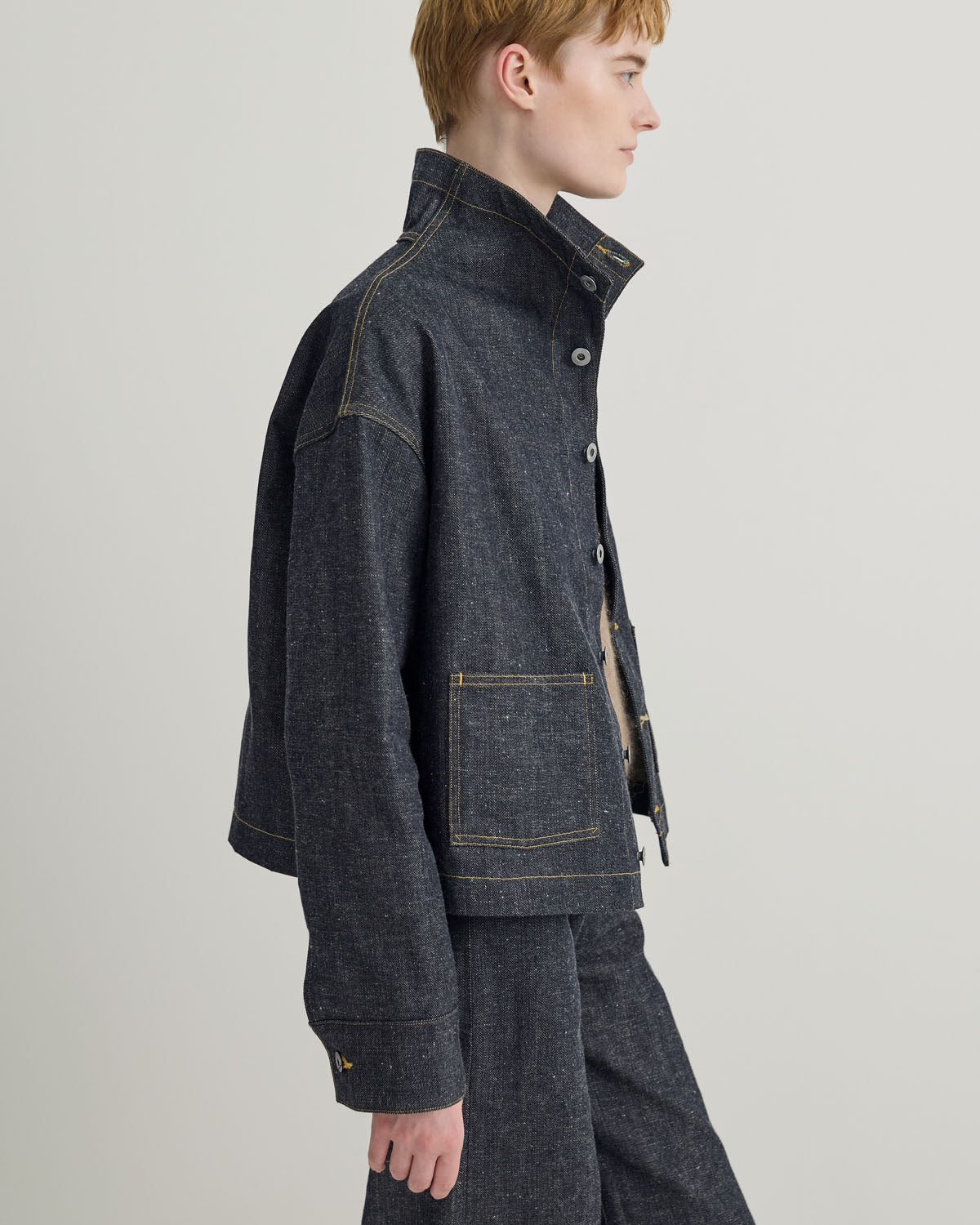 T.T | Taiga Takahashi - FUNNEL NECK DENIM COVERALL JACKET