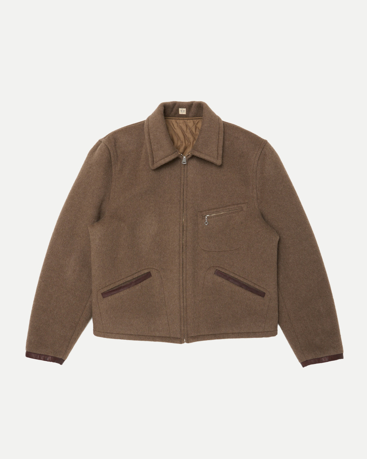 LOT.332 LEATHER-PIPED CUFF SPORTS JACKET