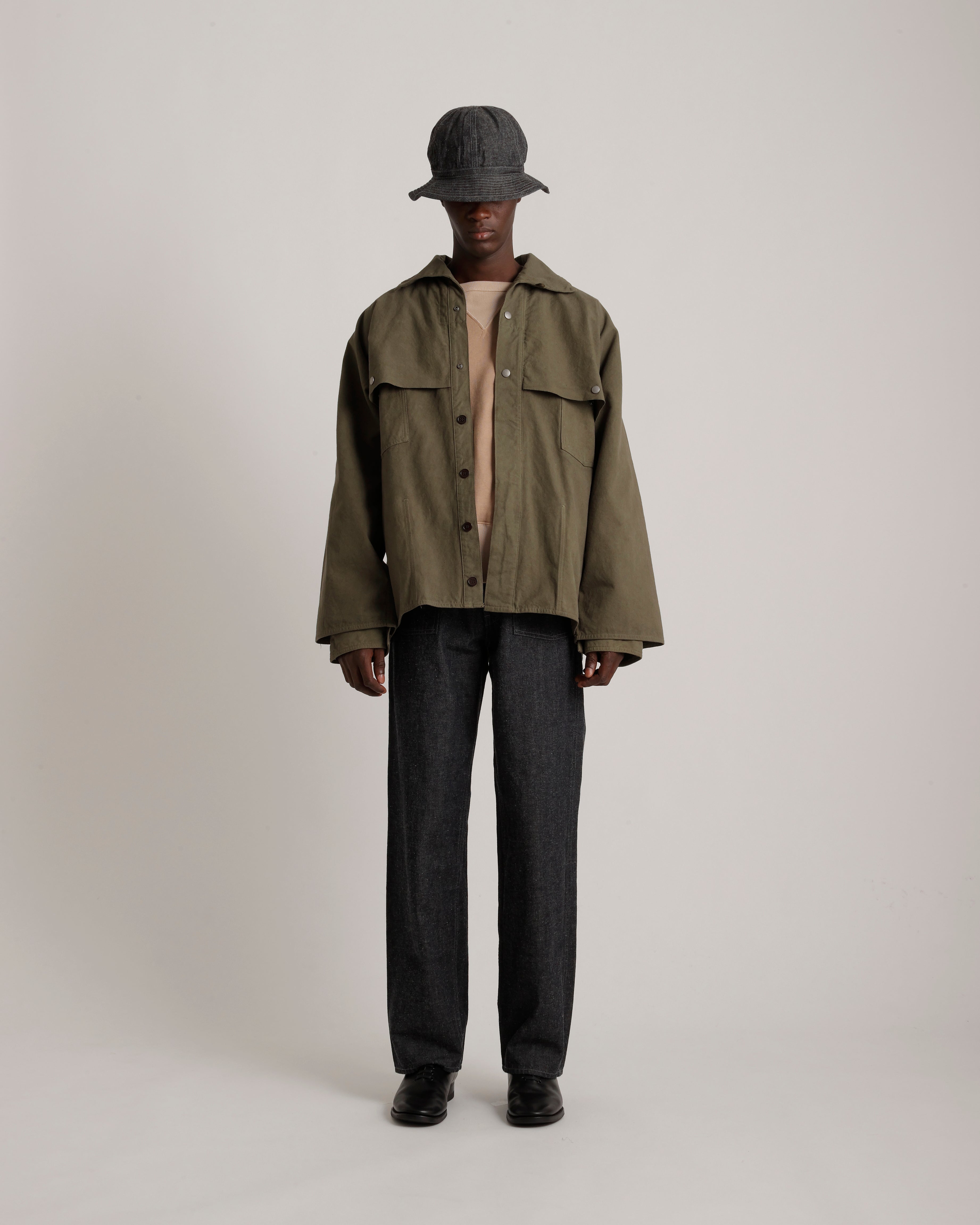 希少　リバーシブル　vintage カンタキルト　チェック　寒色　ミーターイー T.T | Taiga Takahashi - LOT.325 LOGGER JACKET