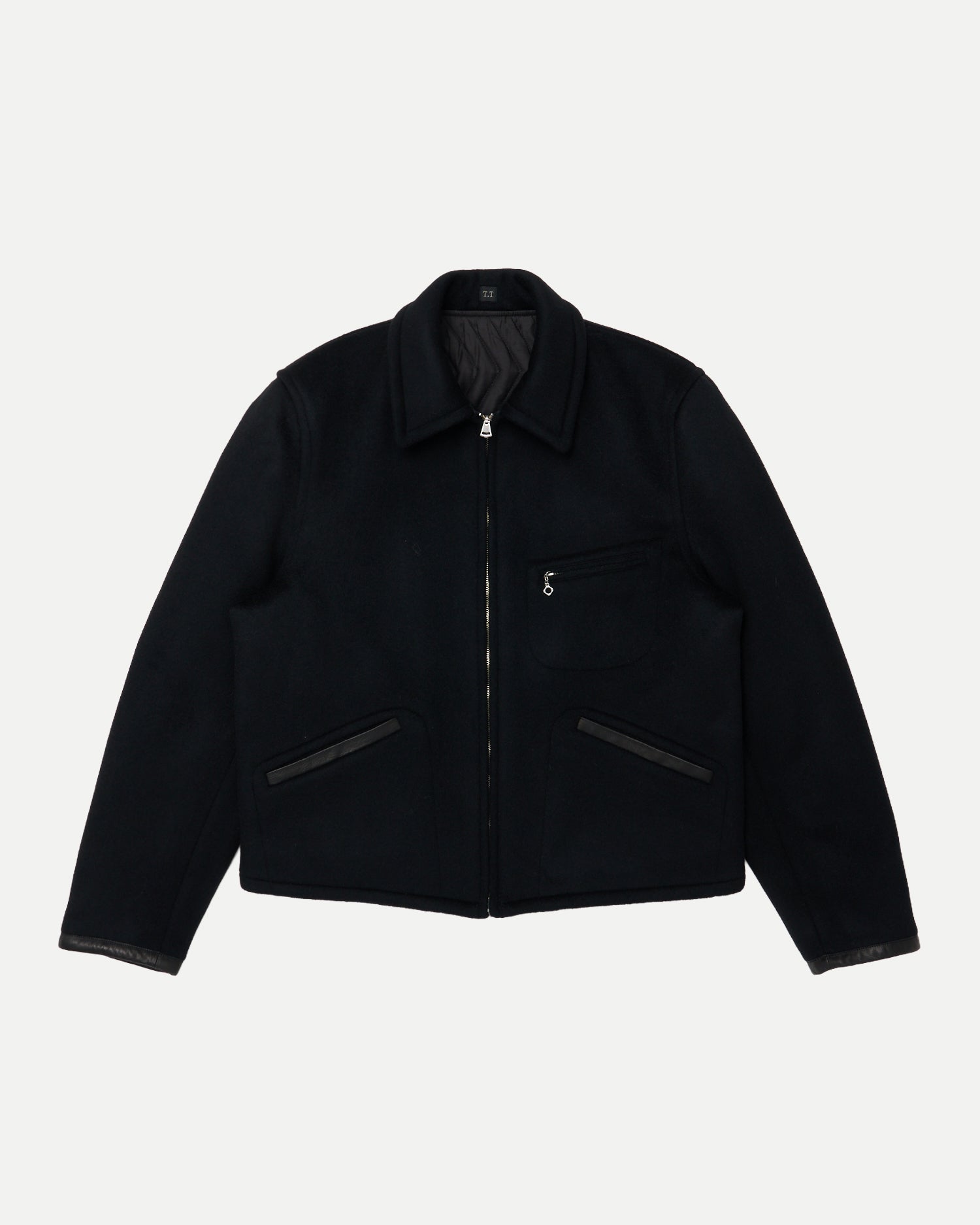 T.T | Taiga Takahashi - LOT.332 LEATHER-PIPED CUFF SPORTS JACKET