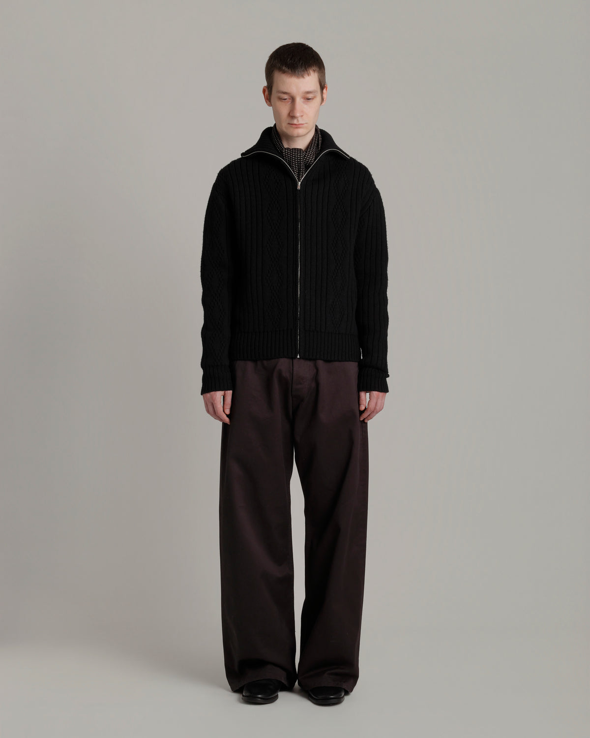 LOT.533 ZIP-UP KNIT BLOUSON