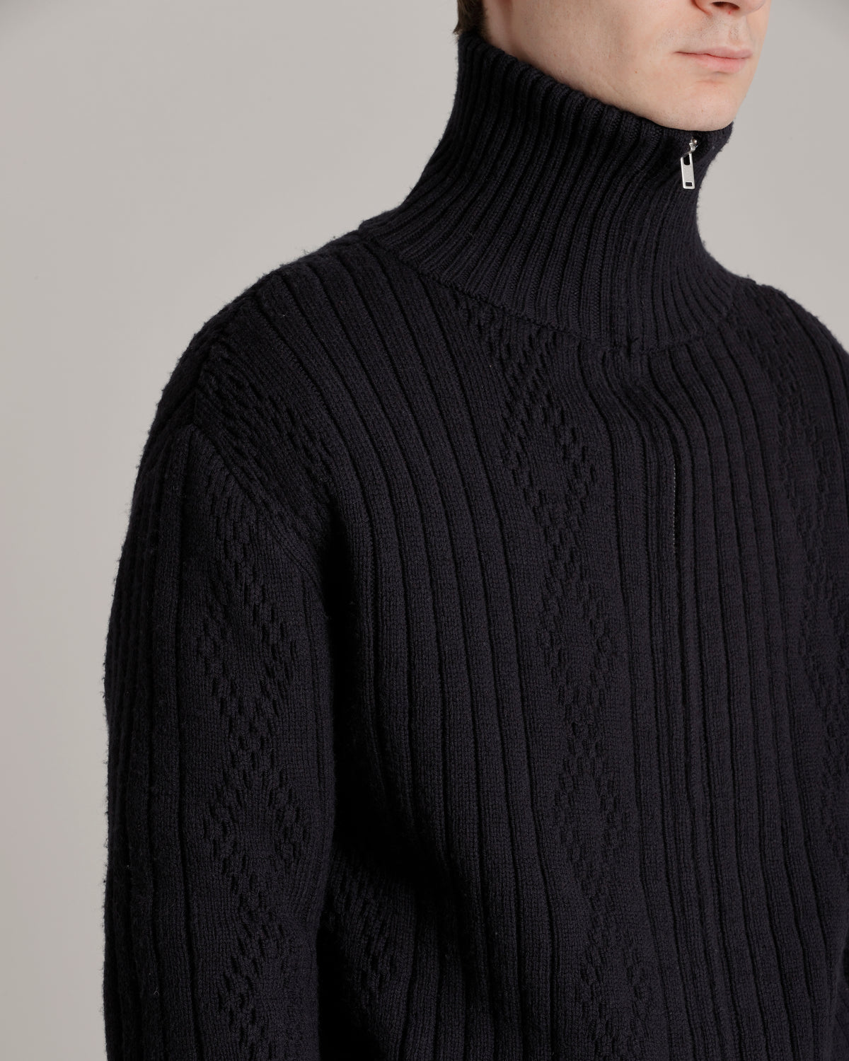 LOT.533 ZIP-UP KNIT BLOUSON