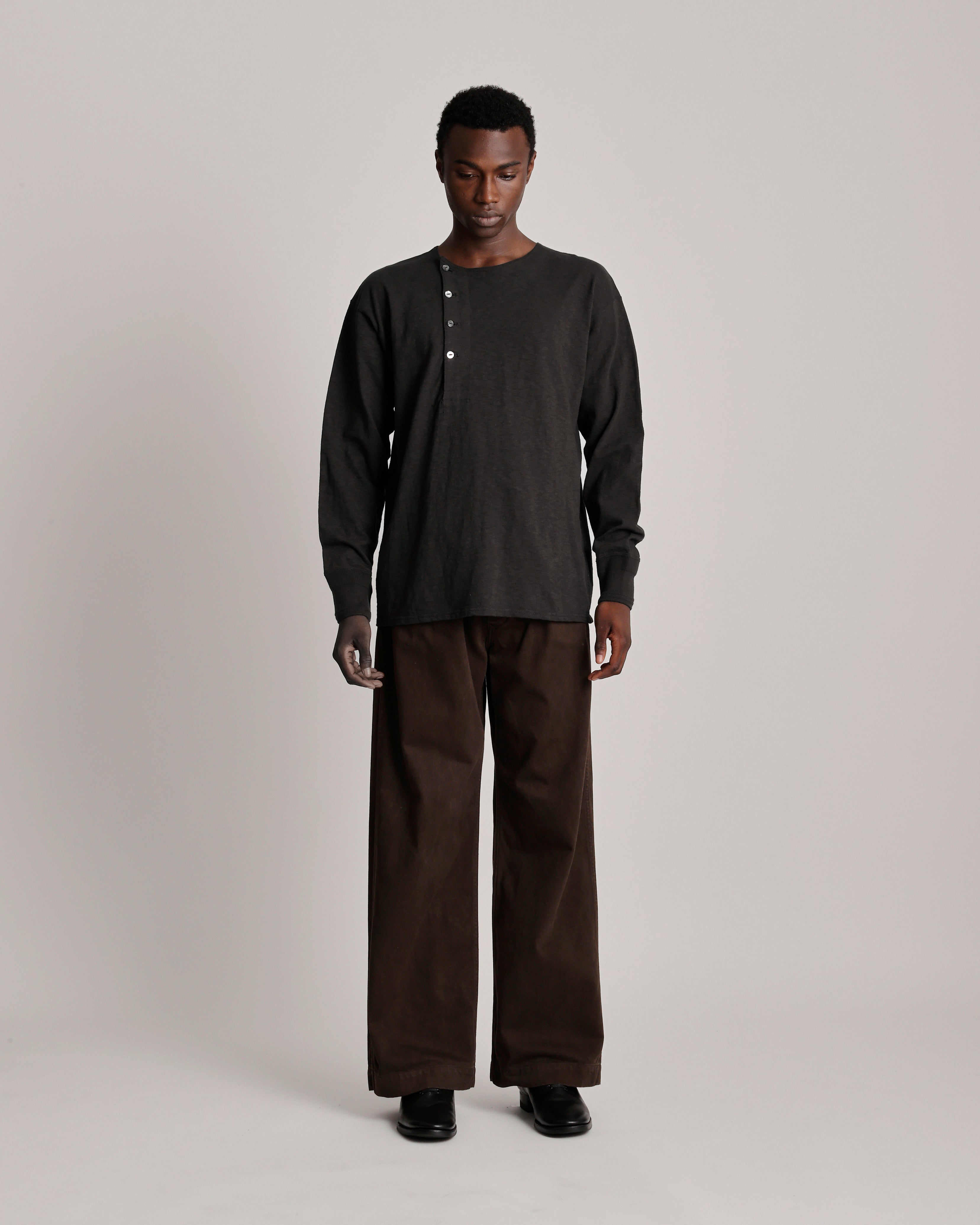 LOT.618 SIDE HENLEY NECK SHIRT
