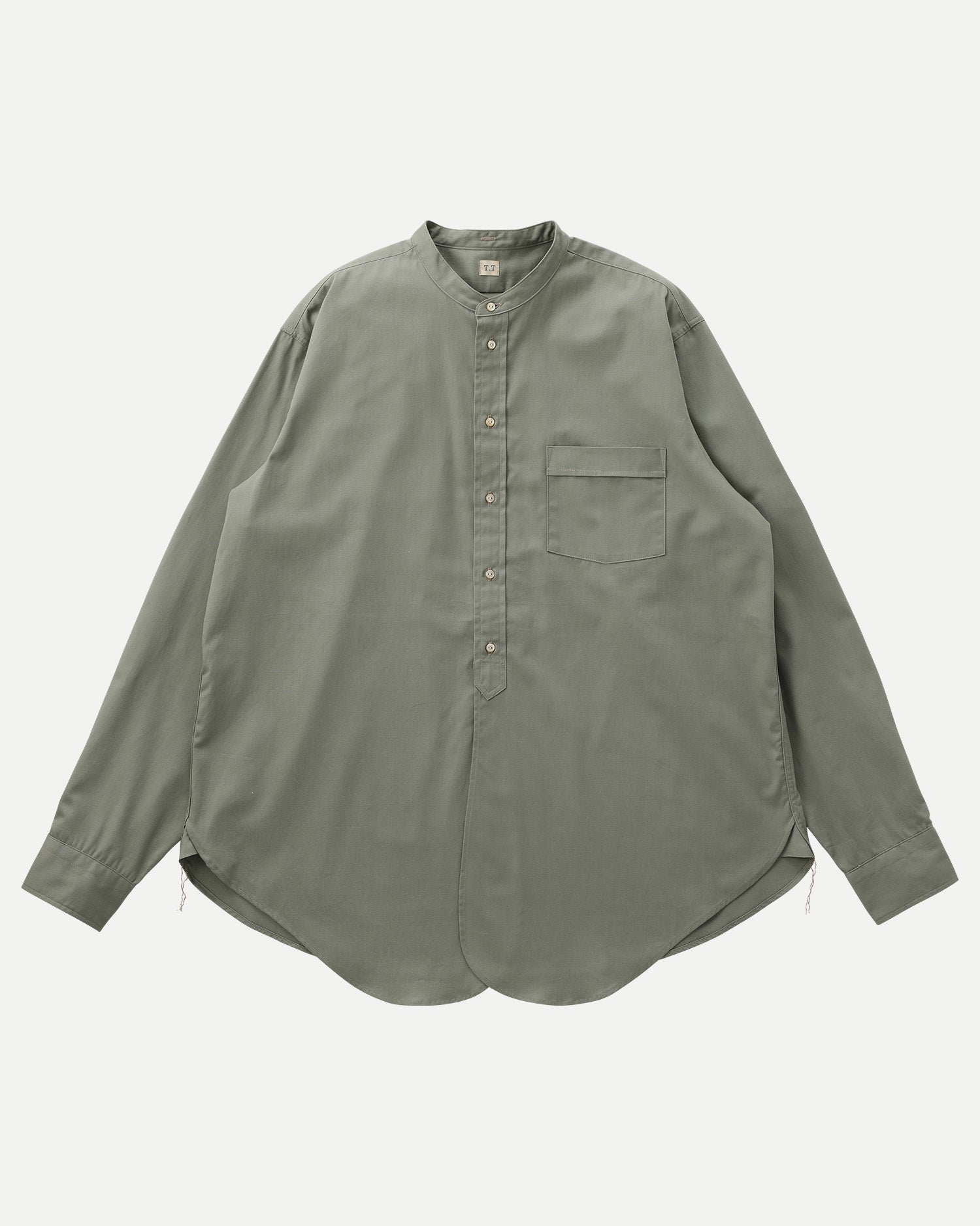 タイガタカハシ　Taiga Takahashi バンドカラーシャツ T.T | Taiga Takahashi - LOT.104 BAND COLLAR SHIRT