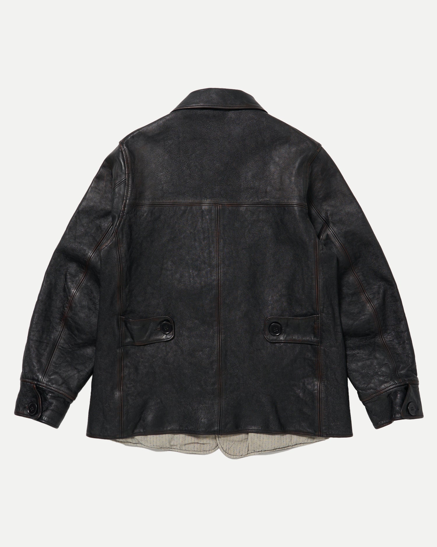 LOT.801 AUTOMOBILE LEATHER COAT