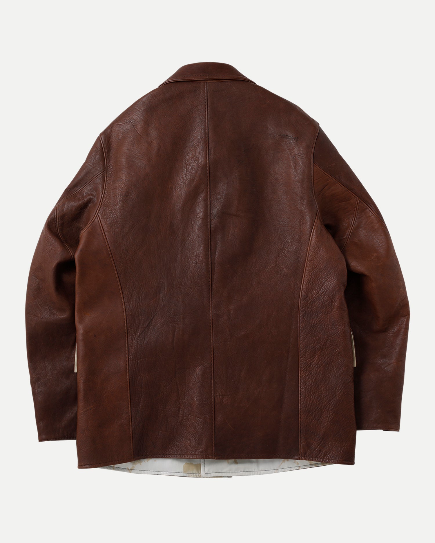 LOT.803 SACK LEATHER COAT
