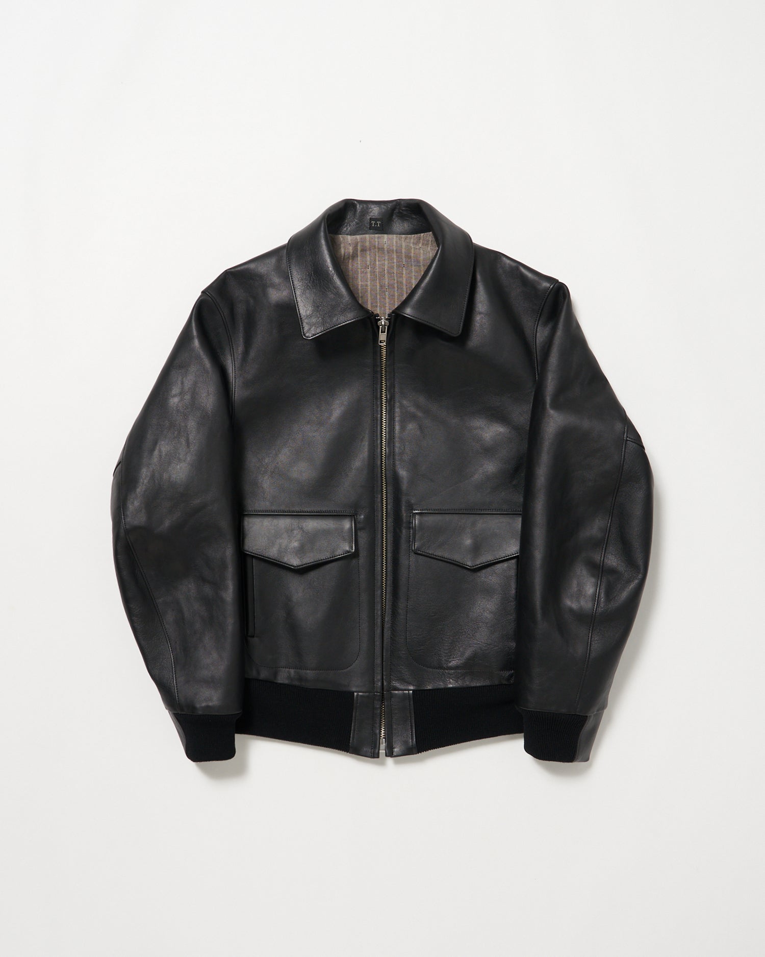 LOT.806 C.1950'S SINGLE LEATHER JACKET