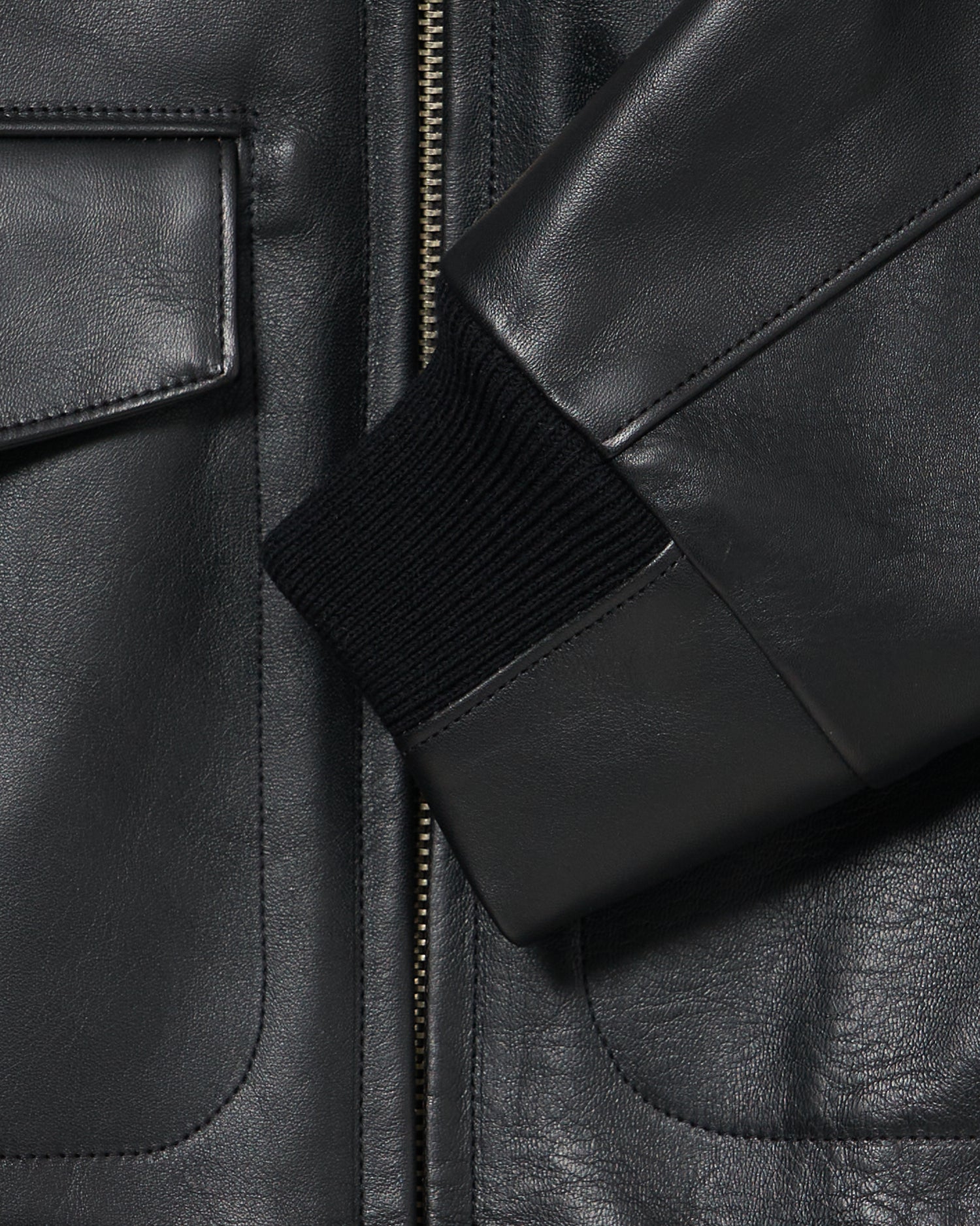 LOT.806 C.1950'S SINGLE LEATHER JACKET
