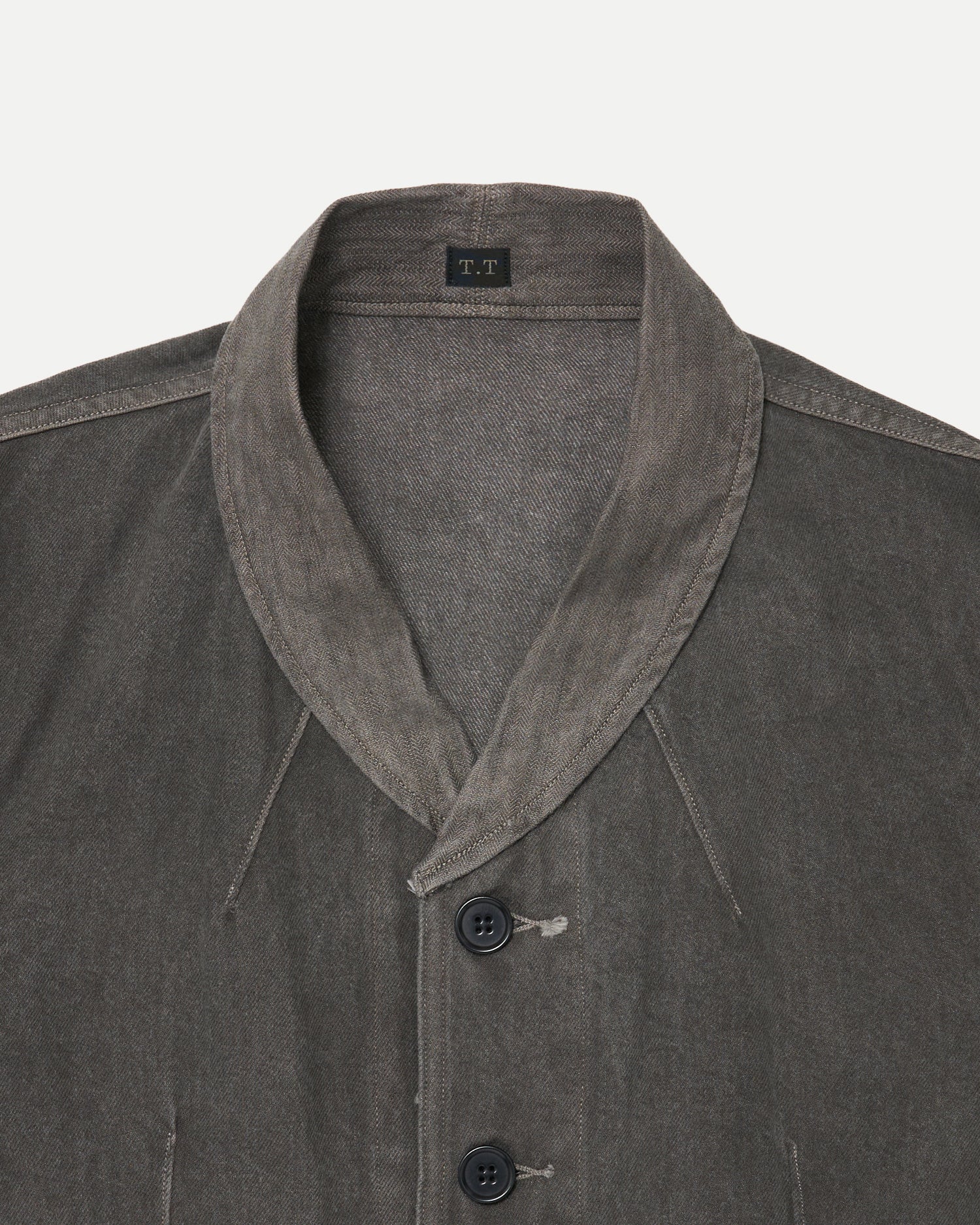LOT.327 MODIFIED SHAWL COLLAR JACKET