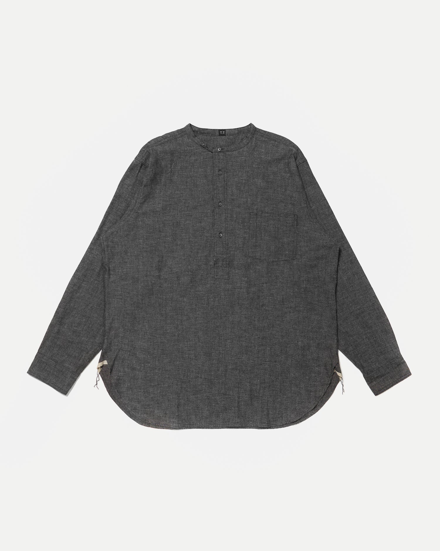 LOT.105 BAND COLLAR SHIRT P/O