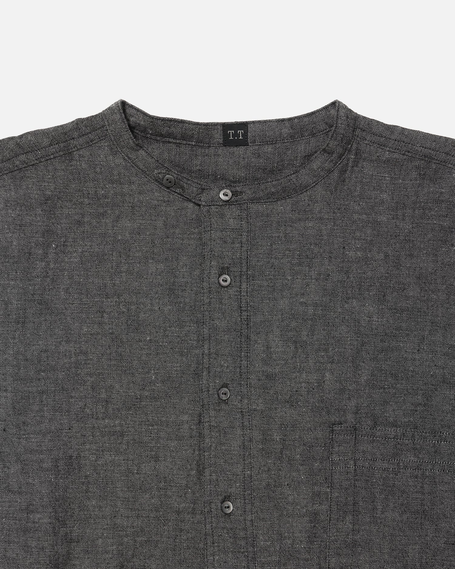 【T.T】LOT.105 / BAND COLLAR SHIRT P/O T.T | Taiga Takahashi - LOT.105 BAND COLLAR SHIRT P/O