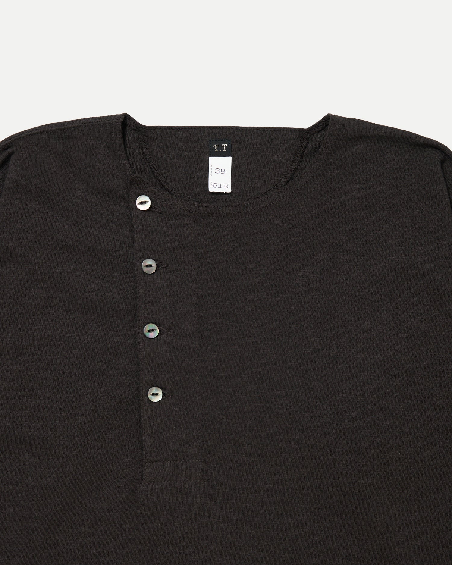 LOT.618 SIDE HENLEY NECK SHIRT