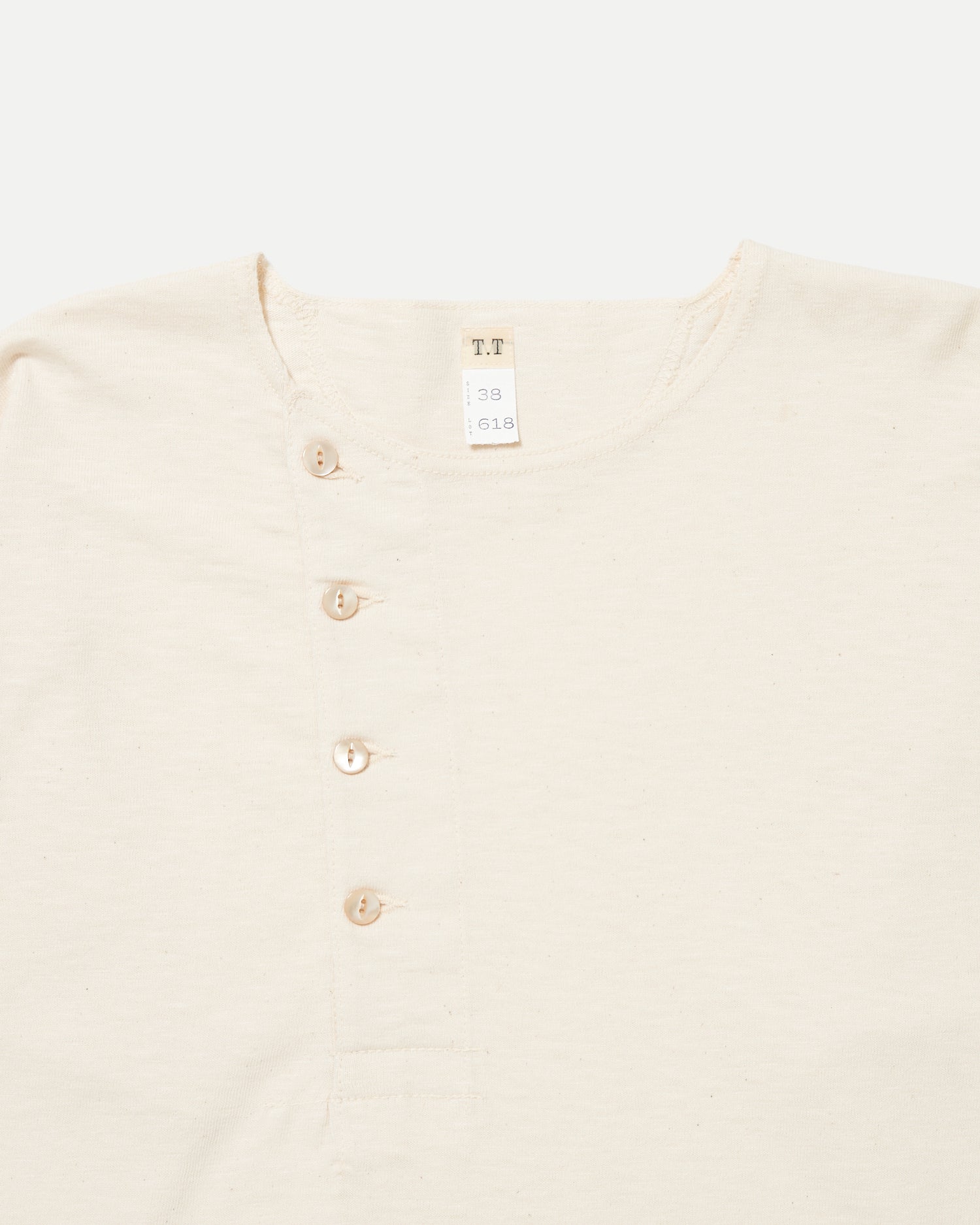 LOT.618 SIDE HENLEY NECK SHIRT
