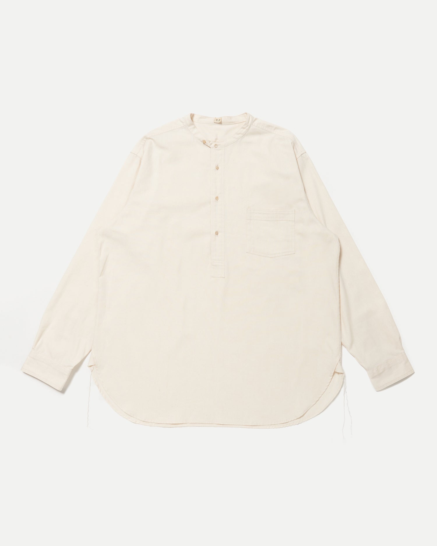 LOT.105 BAND COLLAR SHIRT P/O