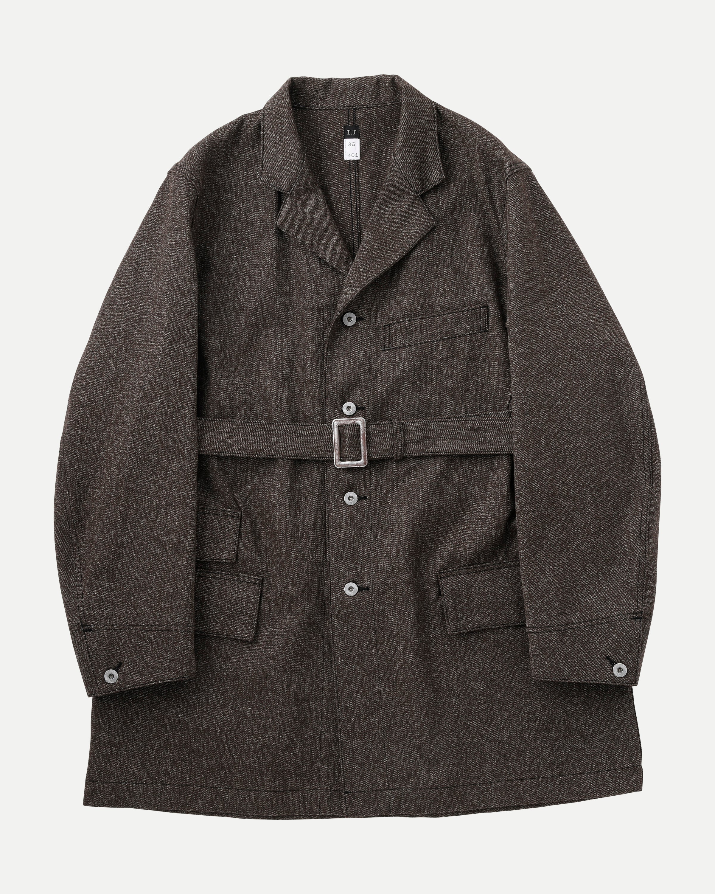 Taiga Takahashi Lot401 エンジニアコート T.T | Taiga Takahashi - LOT.401 BELTED ENGINEER COAT