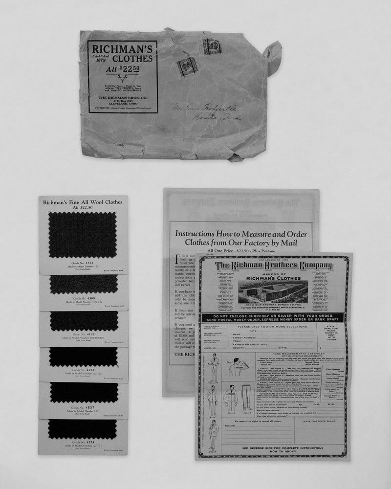 RICHMAN’S CLOTHES FABRIC SWATCHES
