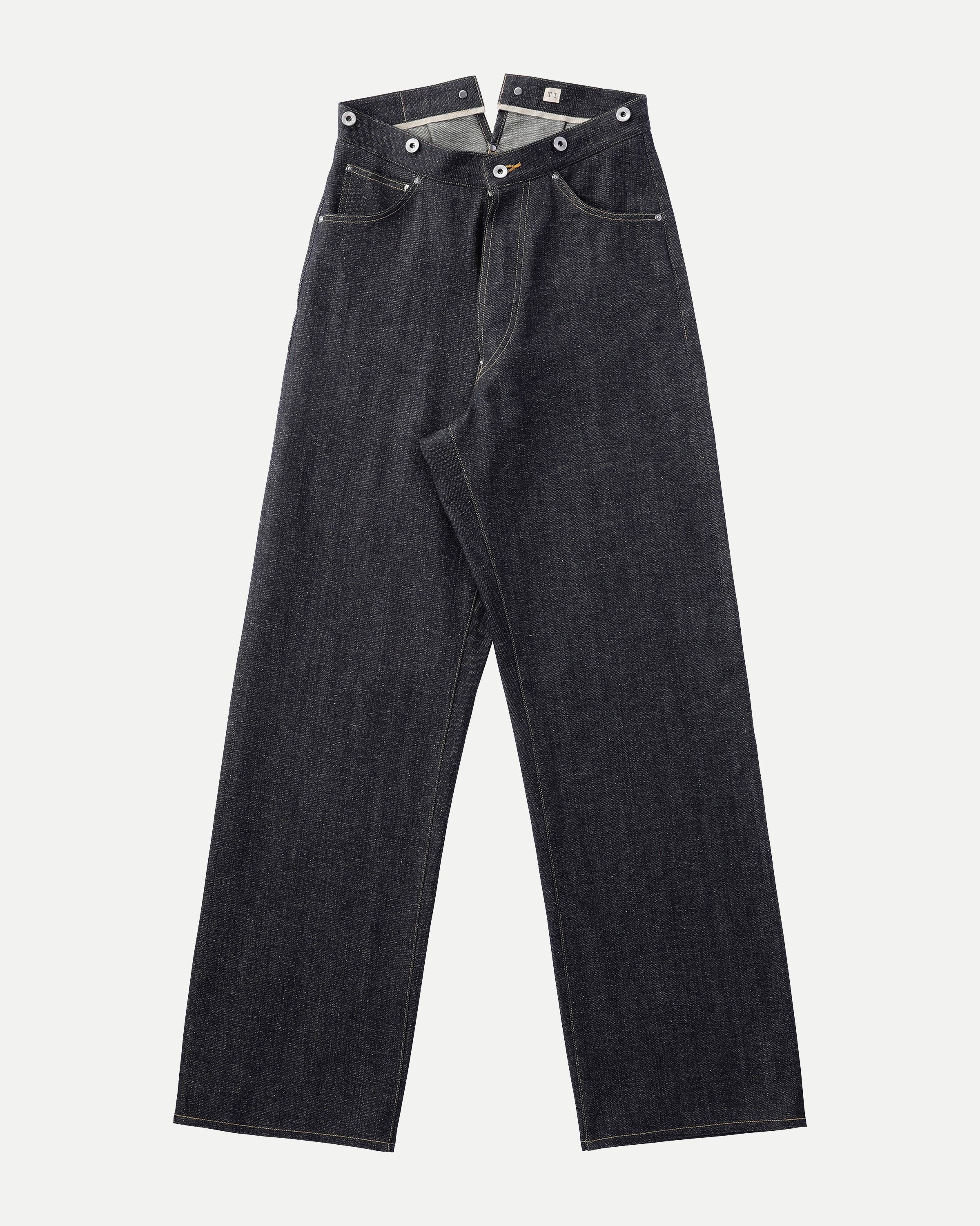 LOT.707 BUCKLE-BACKED DENIM TROUSERS